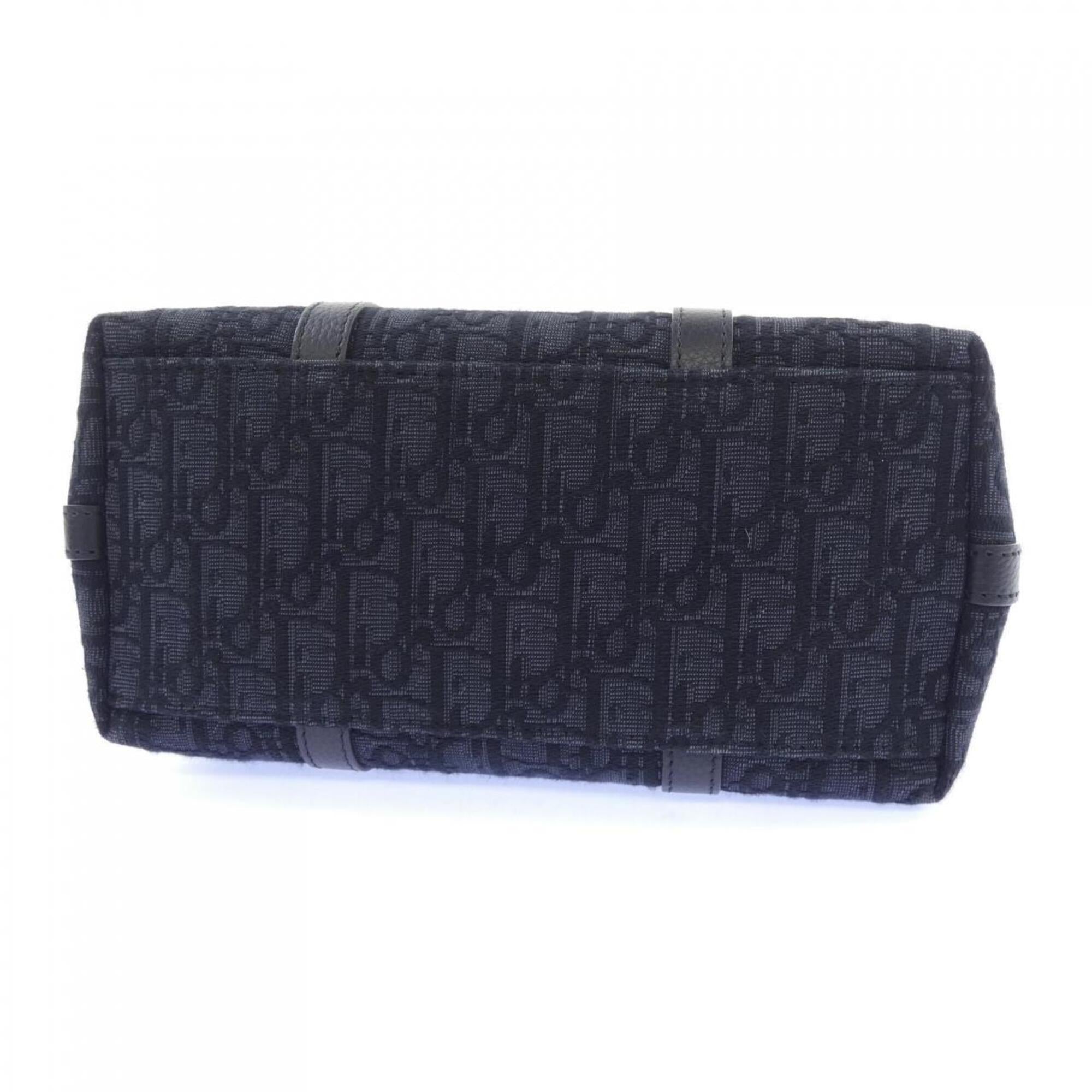 Christian Dior Black Gray Handbag Weekend Bag (Pre-Owned)