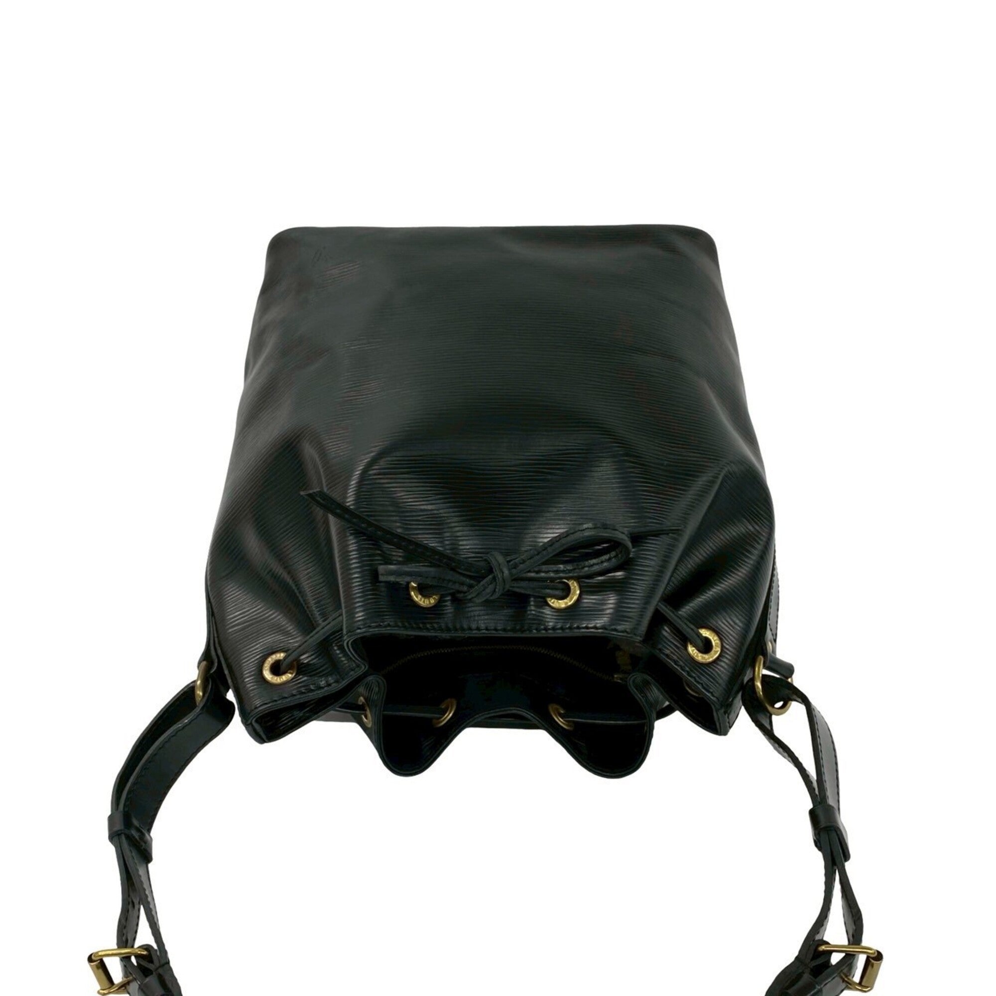 Louis Vuitton Black Leather Shoulder Bag (Pre-Owned)
