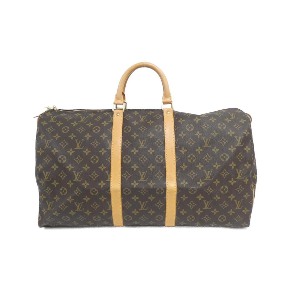 Louis Vuitton Brown Coated Canvas Boston Bag (Pre-Owned)