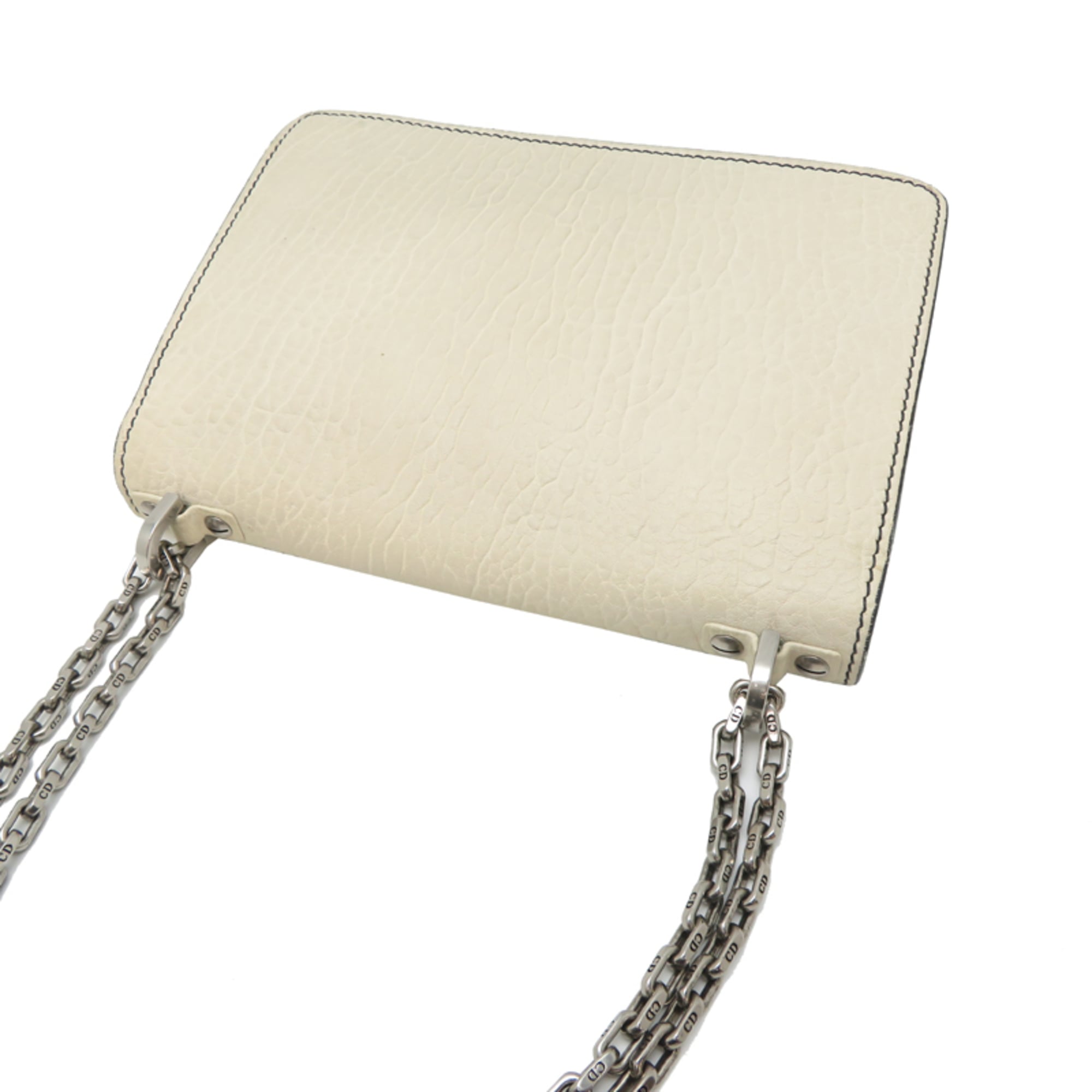 Christian Dior White Leather Shoulder Bag (Pre-Owned)