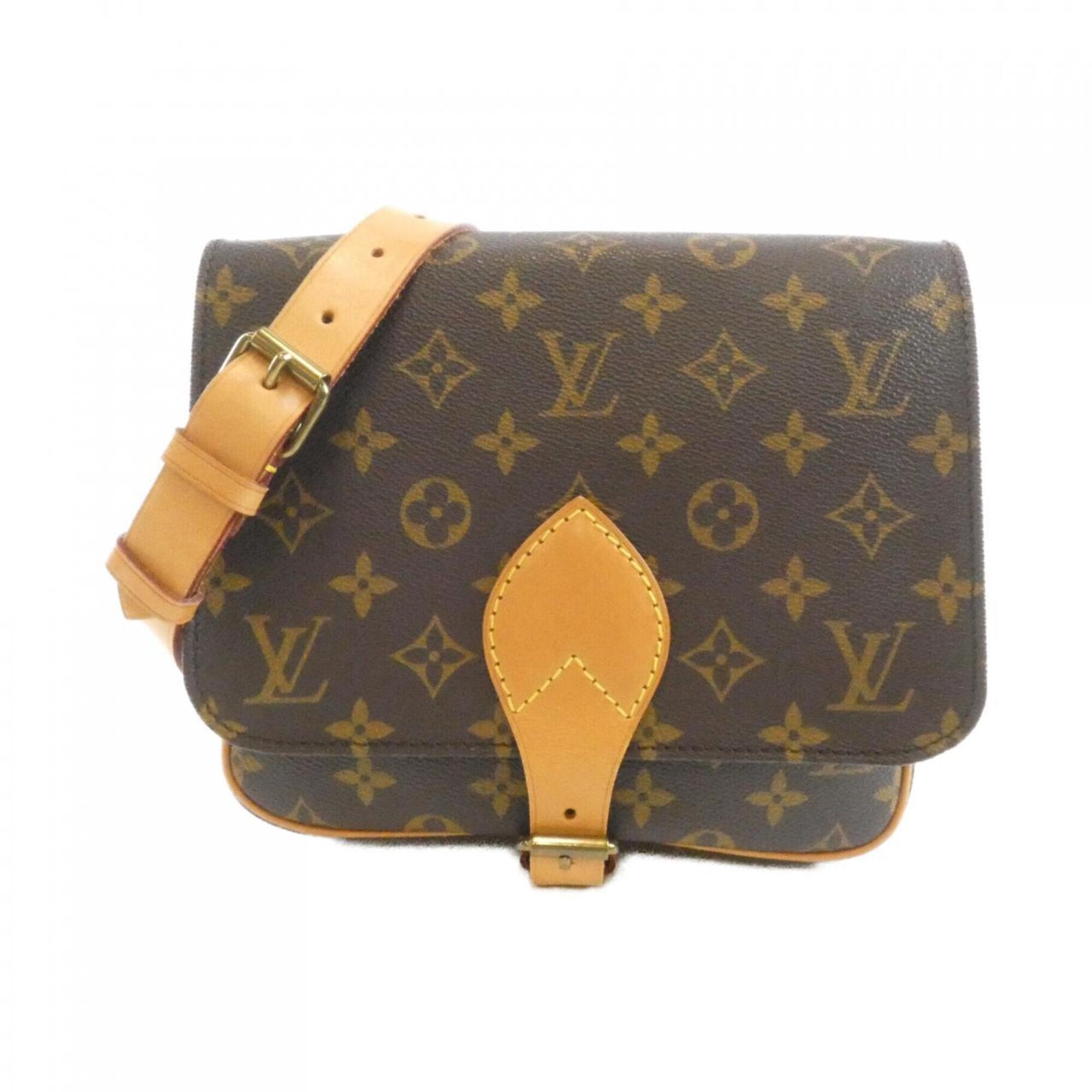 Louis Vuitton Marron Coated Canvas Shoulder Bag (Pre-Owned)
