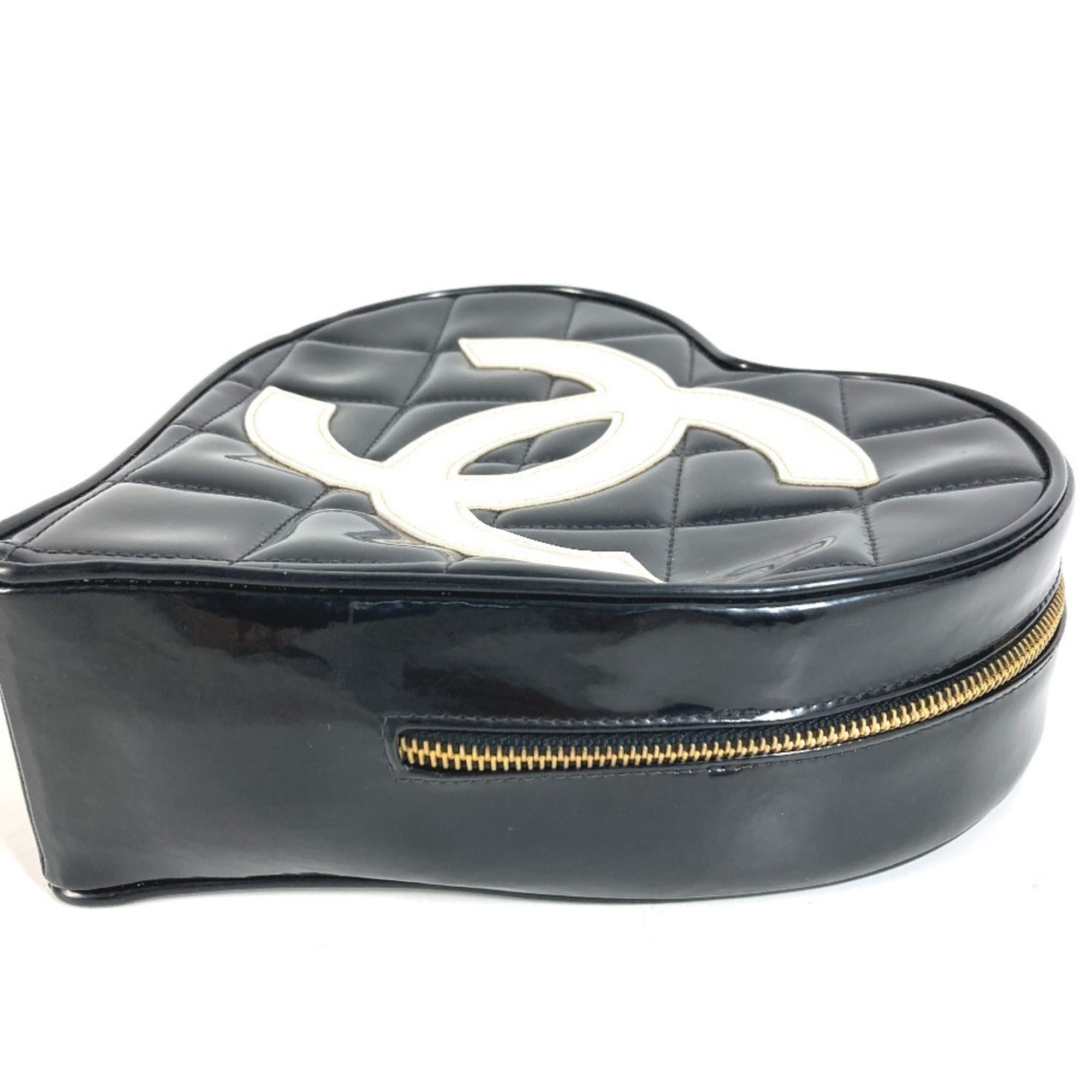 Chanel Black White Handbag Vanity Bag (Pre-Owned)