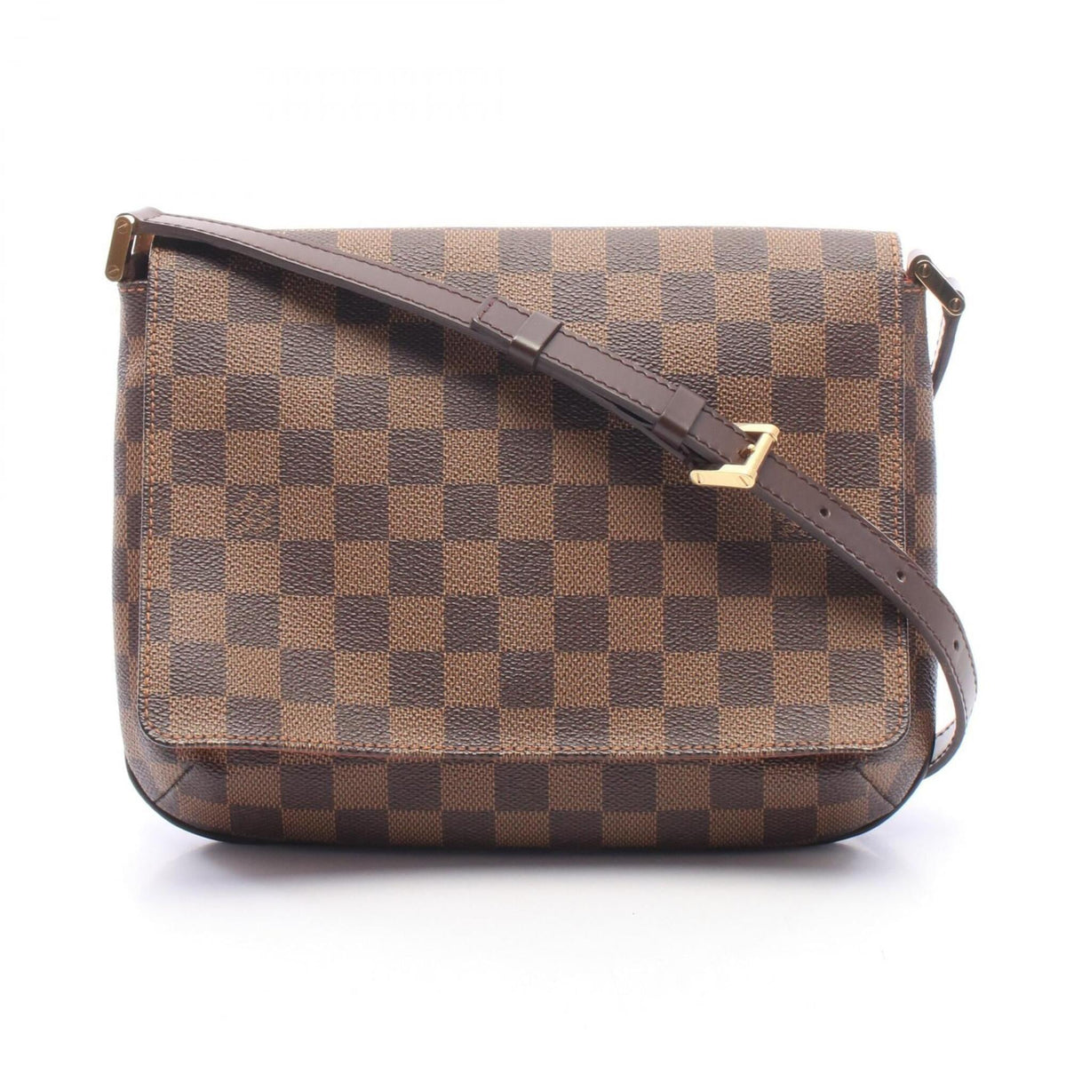 Louis Vuitton Brown Coated Canvas Leather Handbag Shoulder Bag (Pre-Owned)