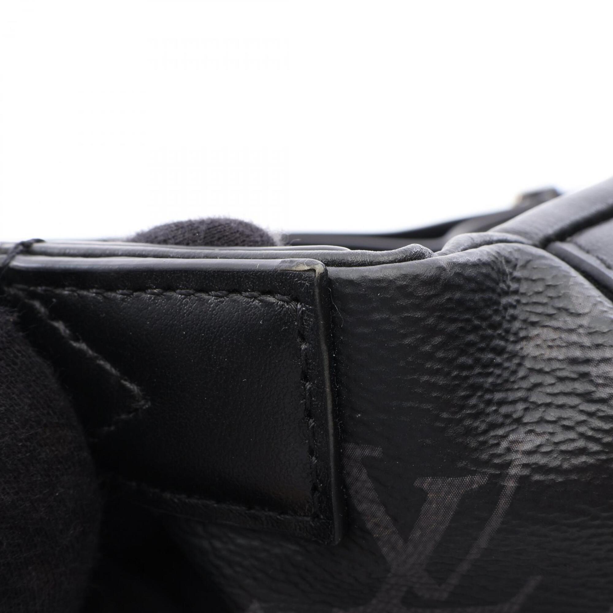Louis Vuitton Black Monogram Eclipse Leather Fanny Pack Handbag (Pre-Owned)