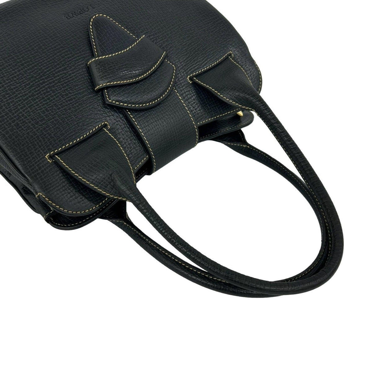 Loewe Navy Leather Handbag Tote Bag (Pre-Owned)