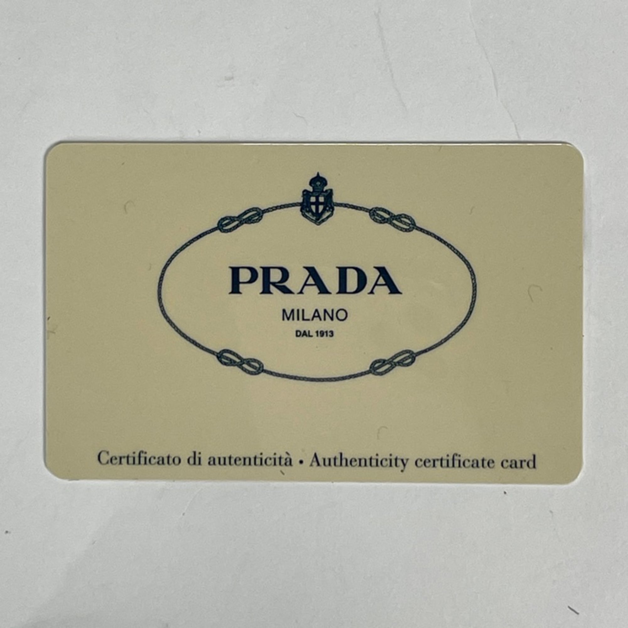 Prada Beige Brown Canvas Leather Shoulder Bag (Pre-Owned)
