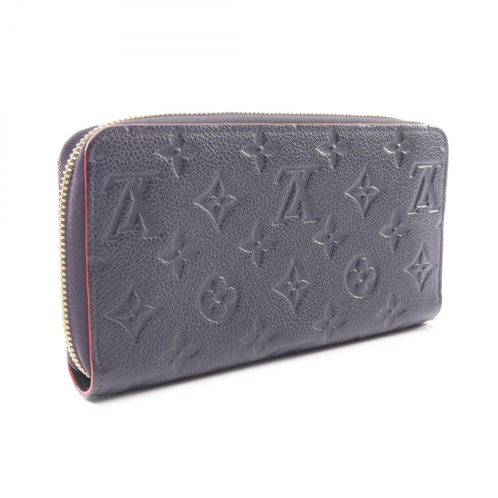 Louis Vuitton Marine Rouge Navy Red Color Monogram Empreinte Leather Long Wallet (Bi-Fold) (Pre-Owned)