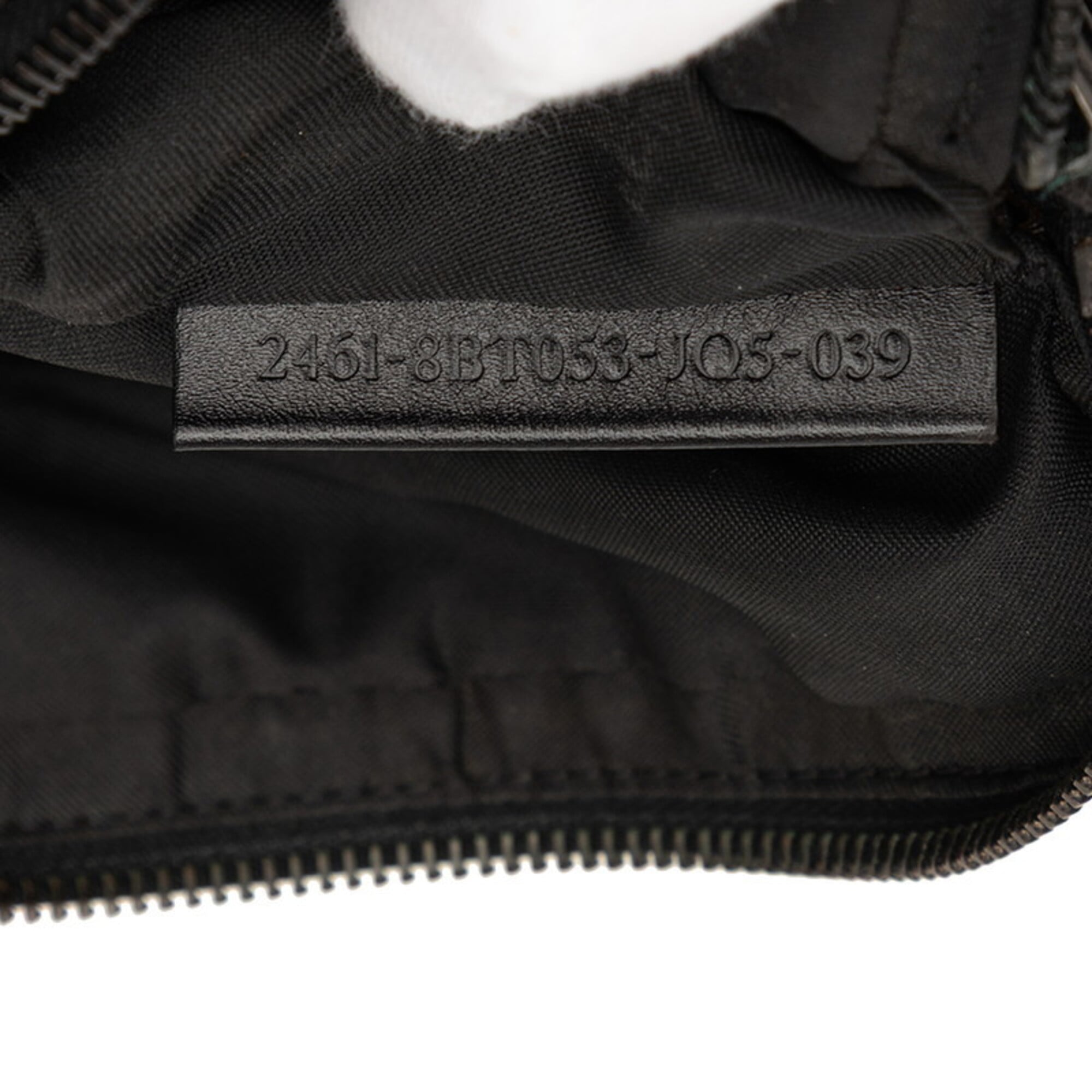Fendi Black Canvas Leather Shoulder Bag (Pre-Owned)