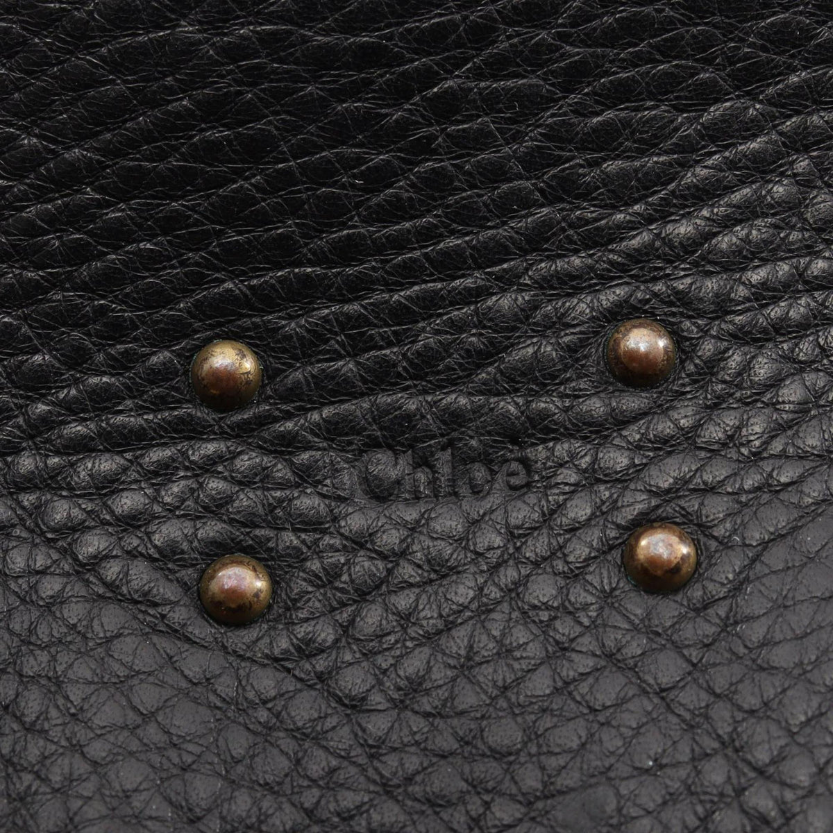 Chloé Black Leather Handbag Shoulder Bag (Pre-Owned)