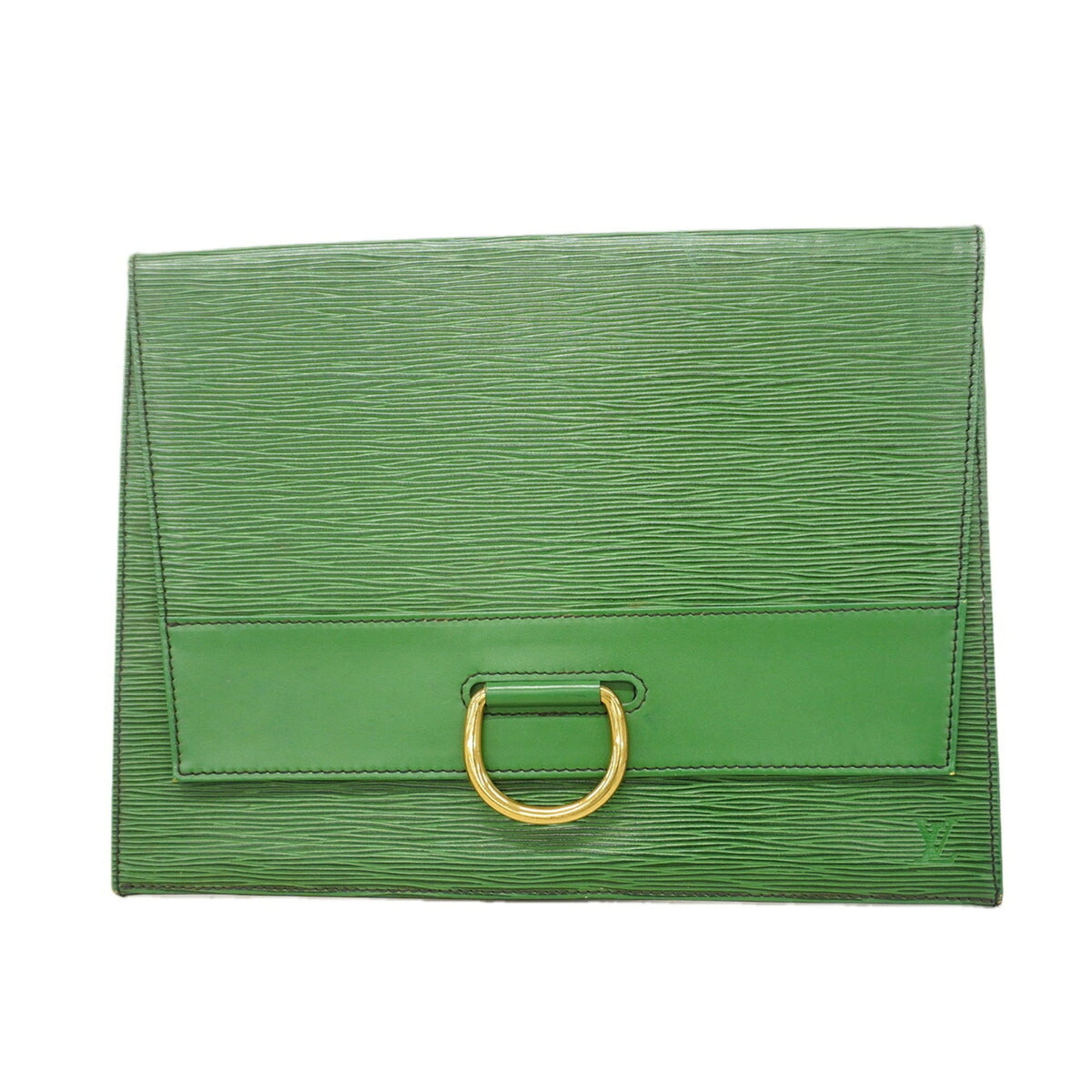 Louis Vuitton Borneo Green Clutch Bag (Pre-Owned)