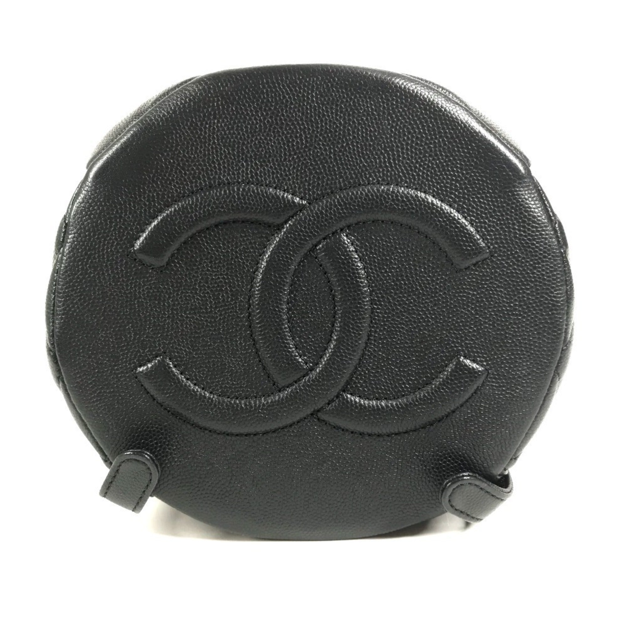 Chanel Black Grained Calfskin Backpack (Pre-Owned)