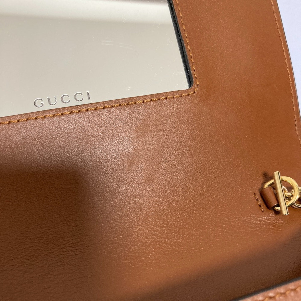 Gucci Brown Leather Shoulder Bag (Pre-Owned)