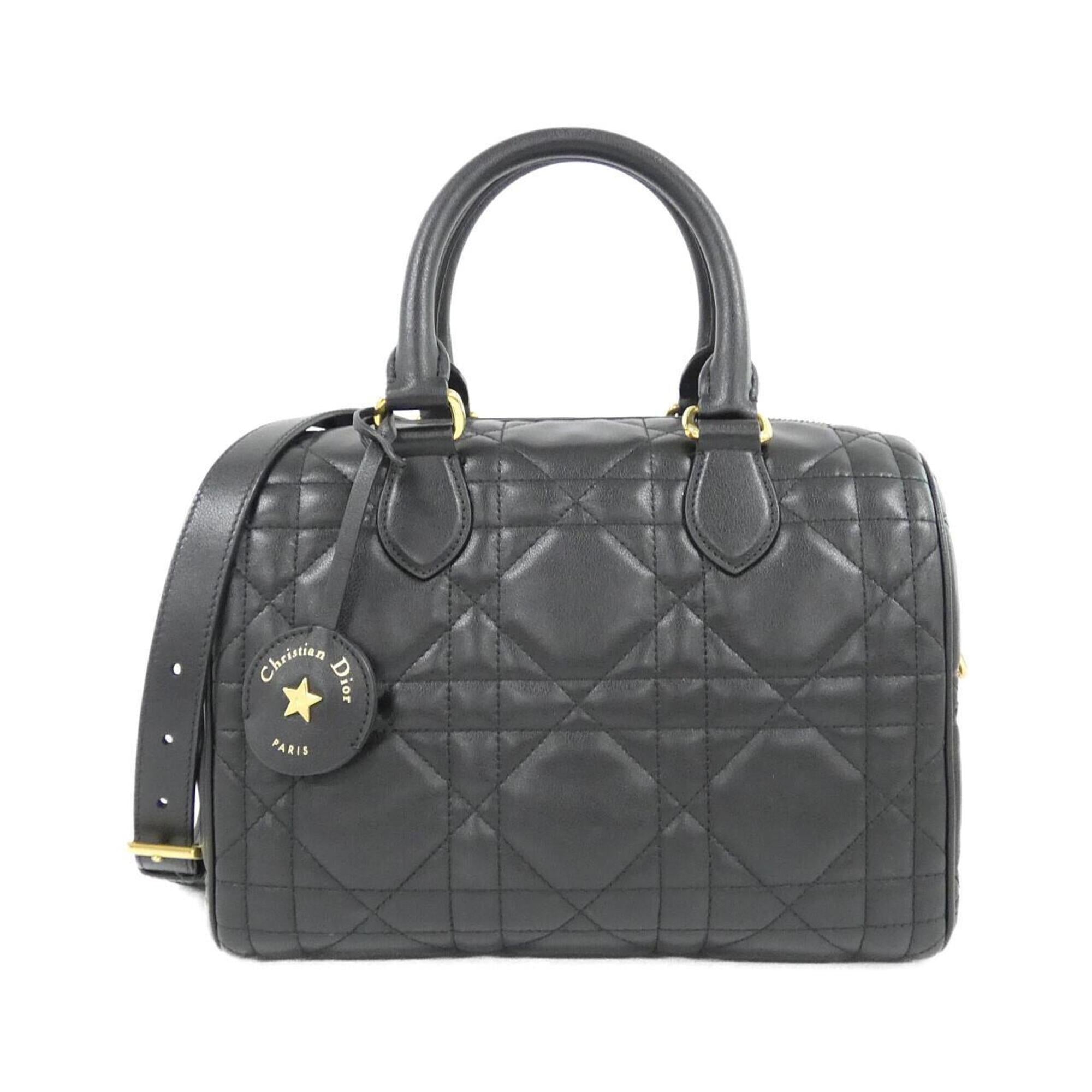 Christian Dior Black Leather Handbag (Pre-Owned)