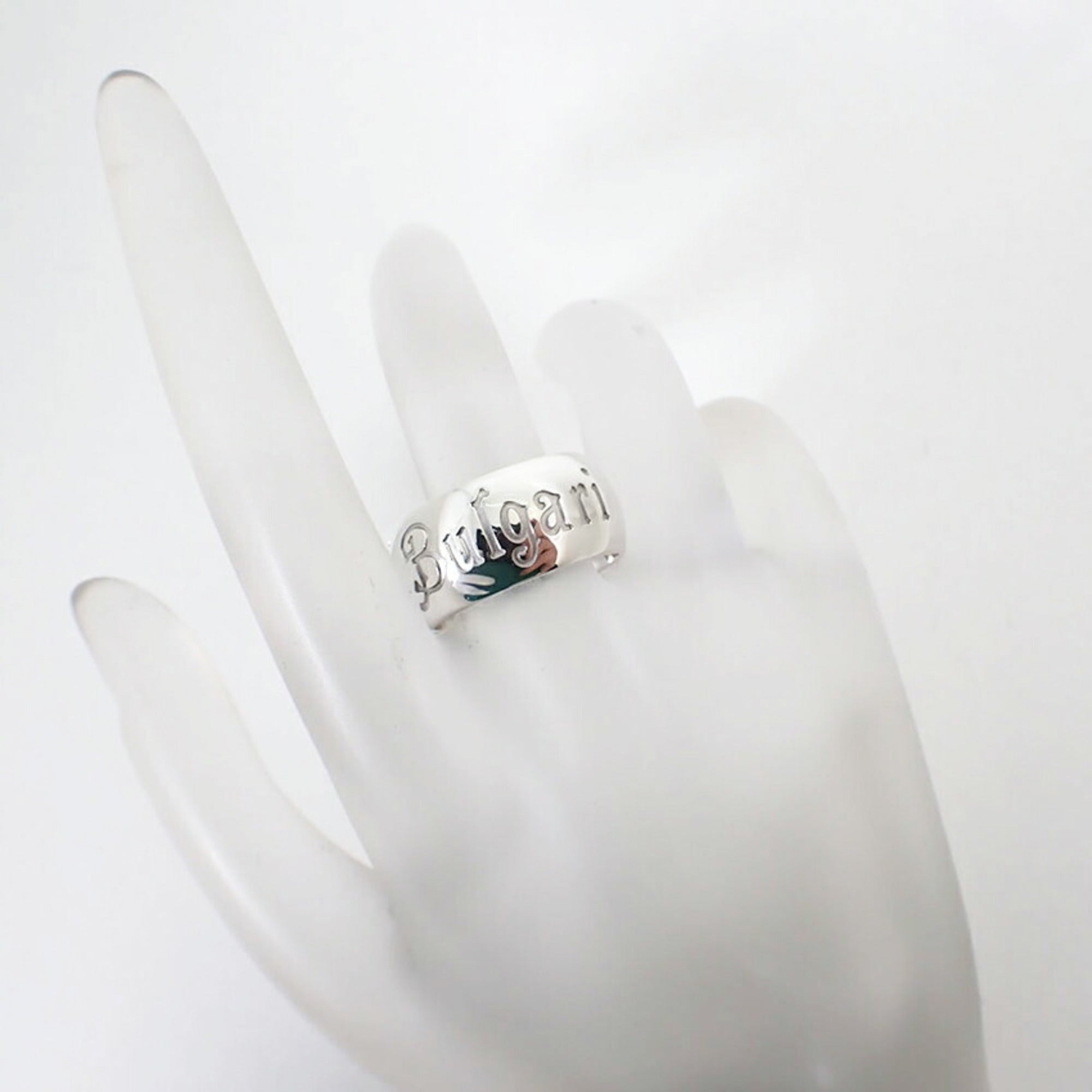 Bvlgari Sterling Silver 925 Band Ring (Pre-Owned)