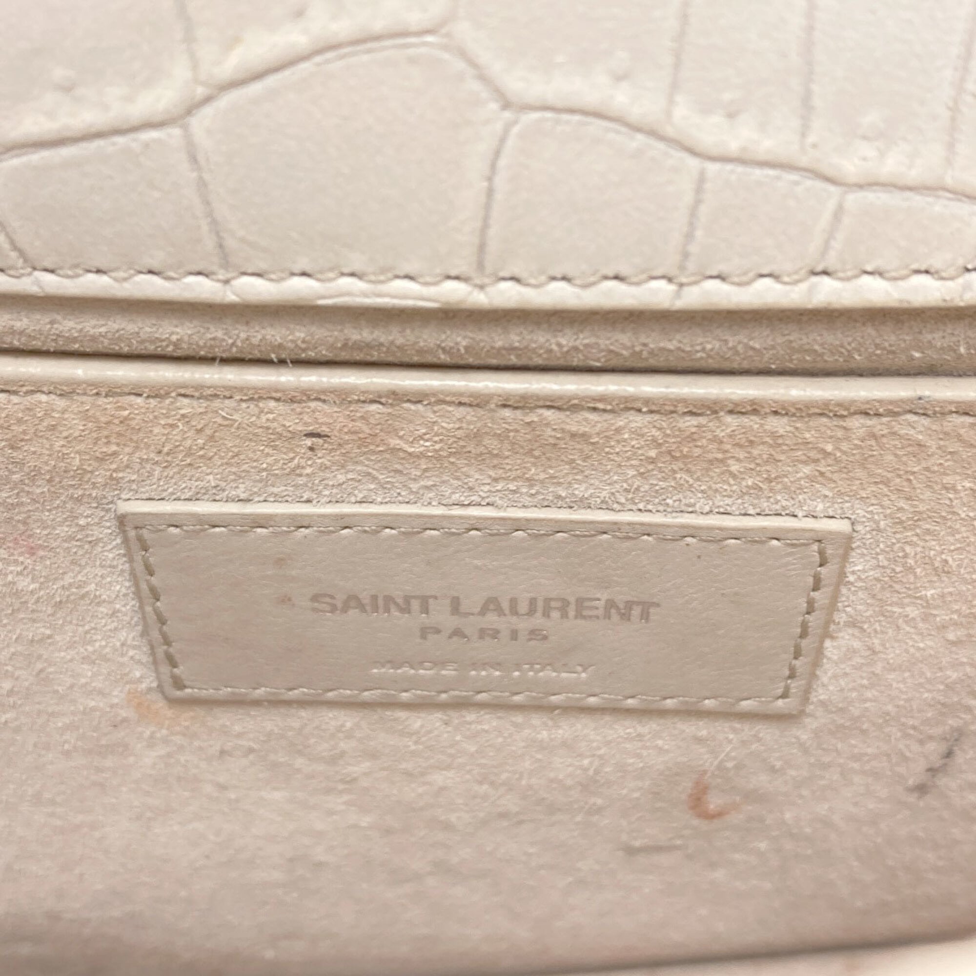 Saint Laurent White Leather Shoulder Bag (Pre-Owned)
