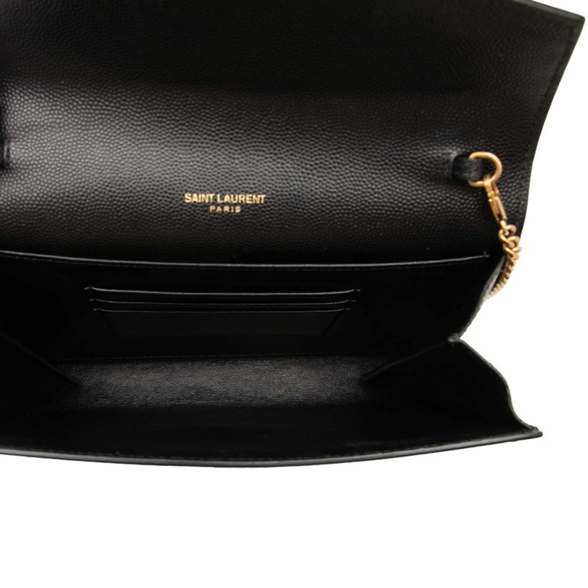Saint Laurent Black Leather Shoulder Bag (Pre-Owned)