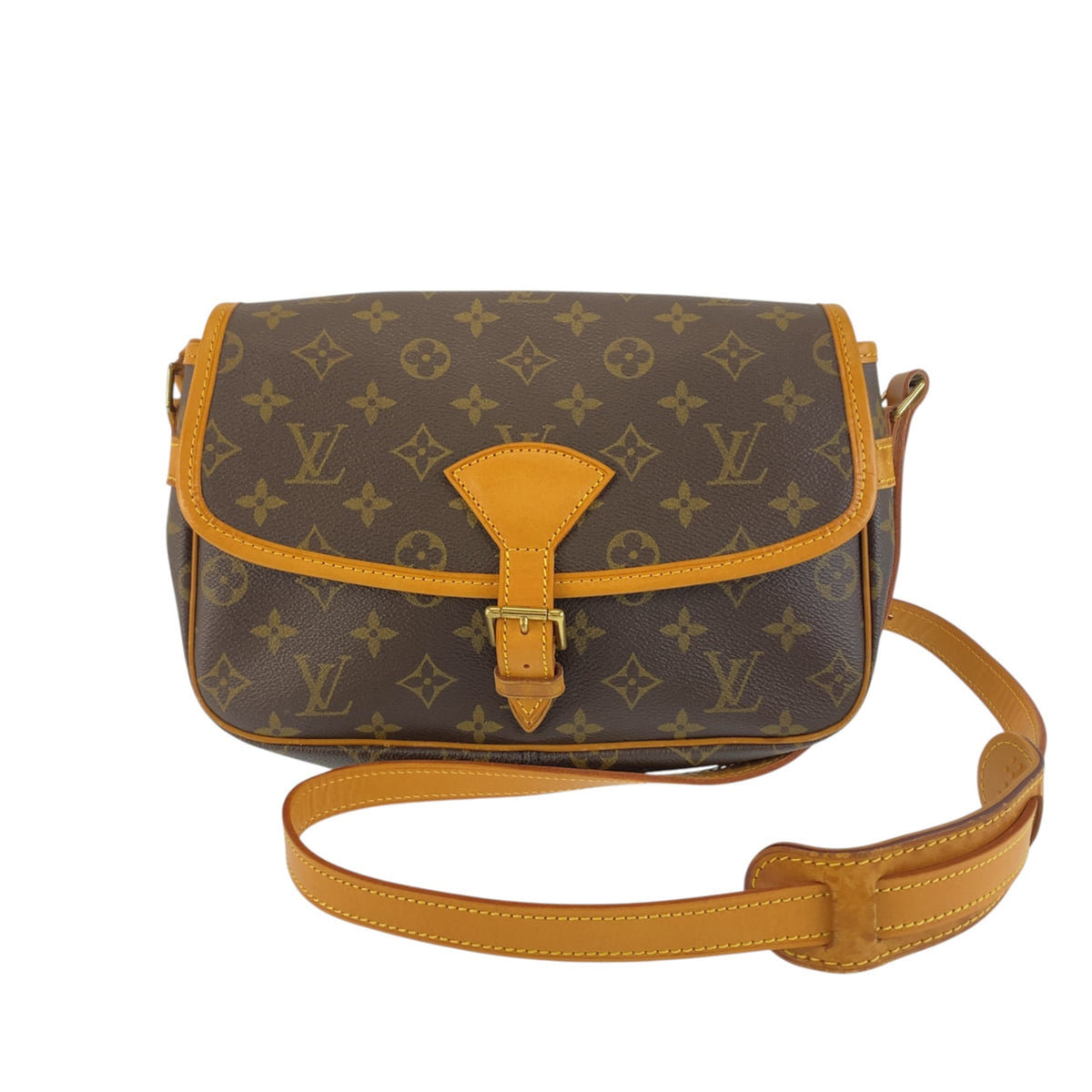 Louis Vuitton Monogram Brown Pvc Leather Pochette Shoulder Bag (Pre-Owned)