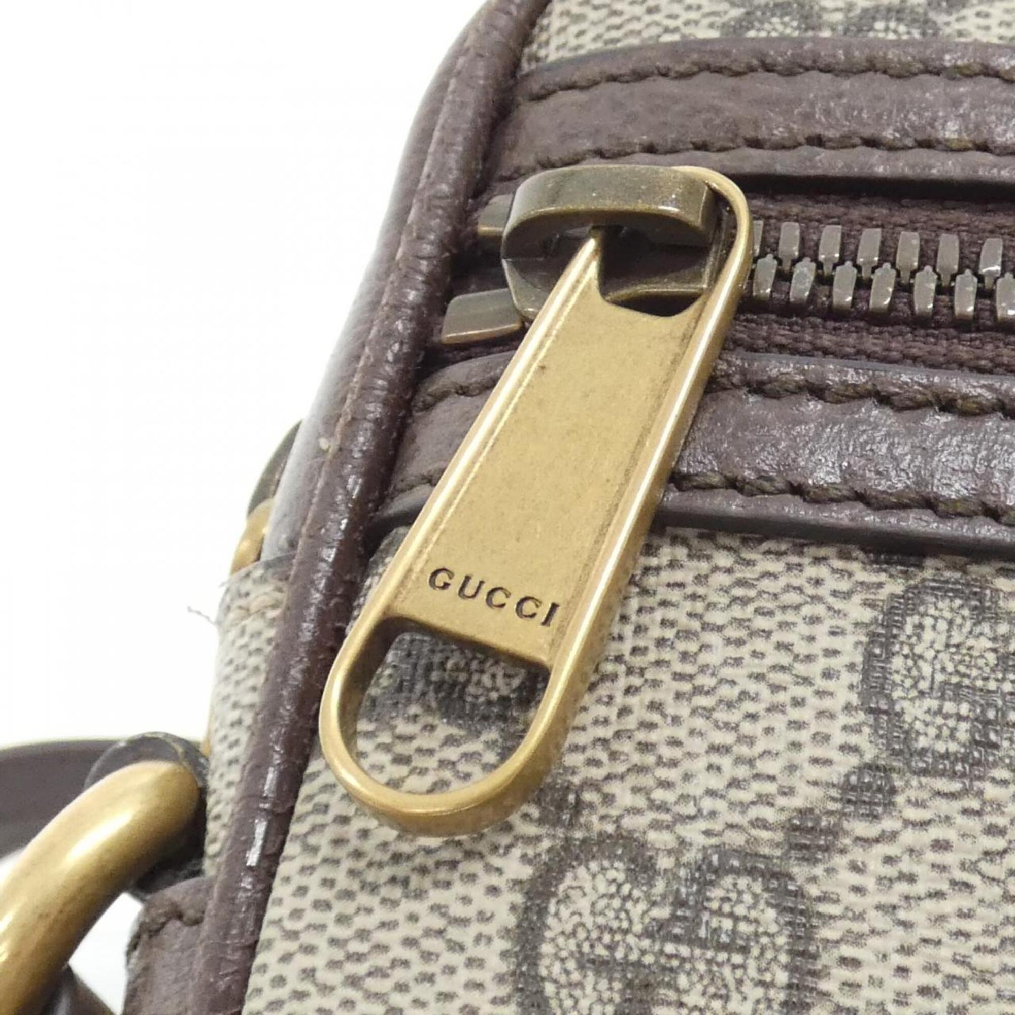 Gucci Ophidia Beige Brown Gg Supreme Canvas Shoulder Bag (Pre-Owned)