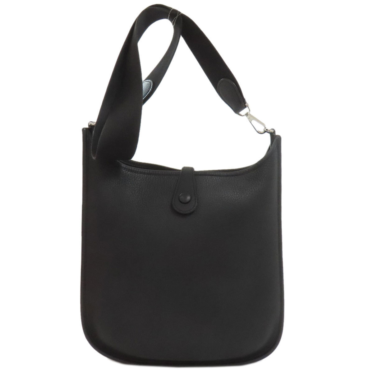 Hermes Black Taurillon Clemence Leather Shoulder Bag (Pre-Owned)