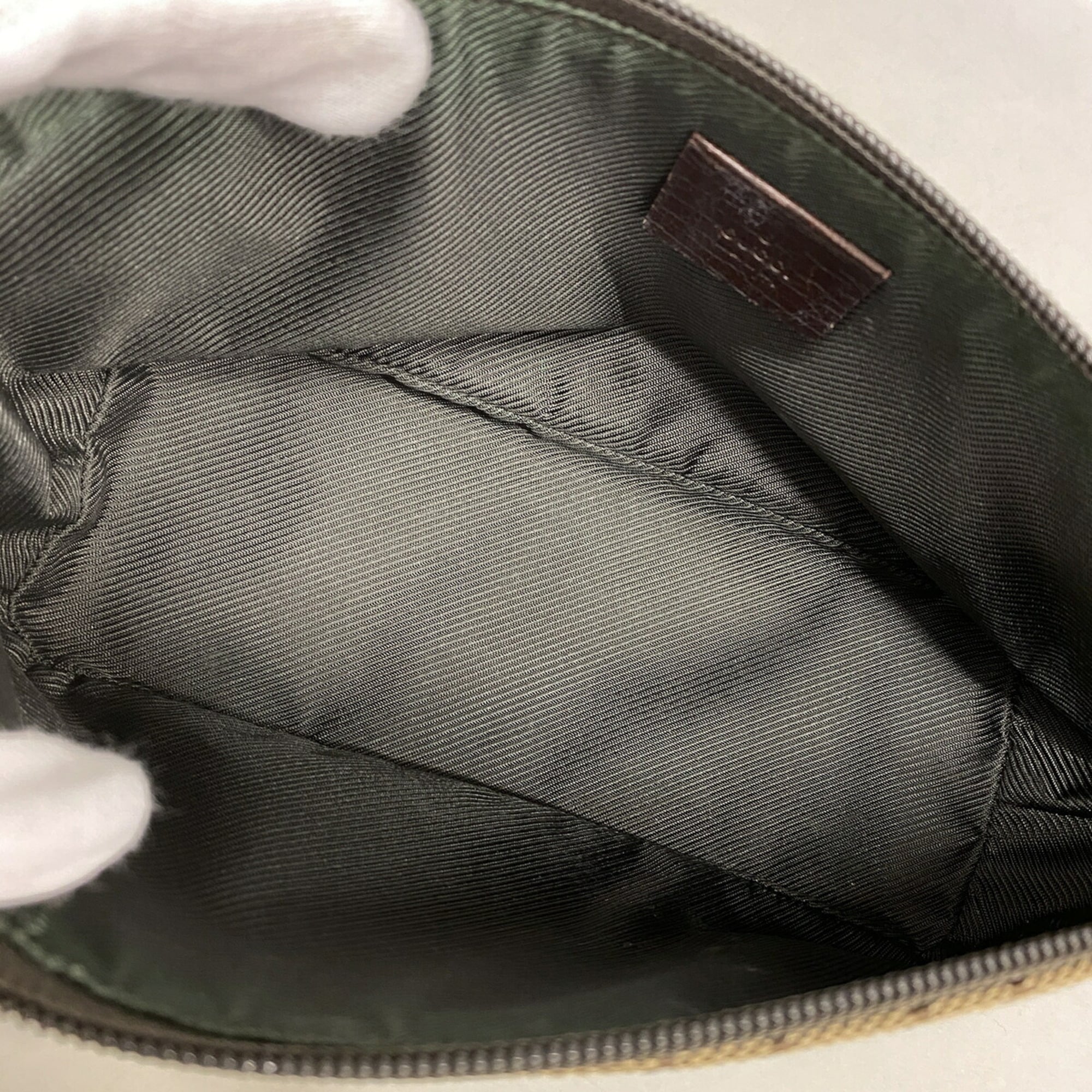 Gucci Brown Canvas Handbag (Pre-Owned)