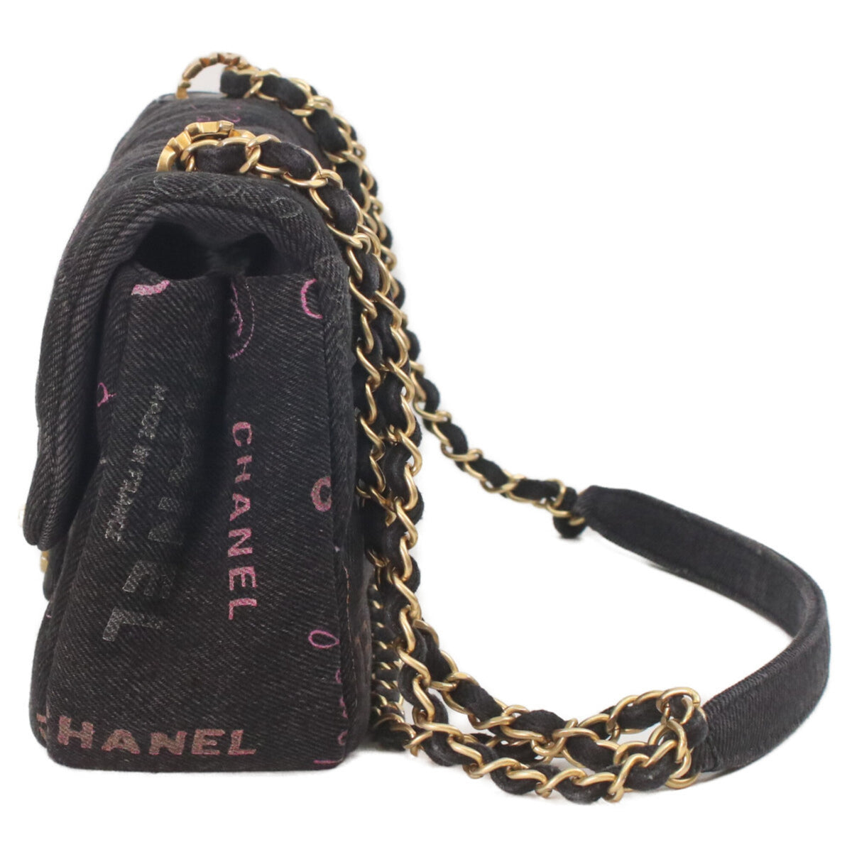 Chanel Black Denim Shoulder Bag (Pre-Owned)