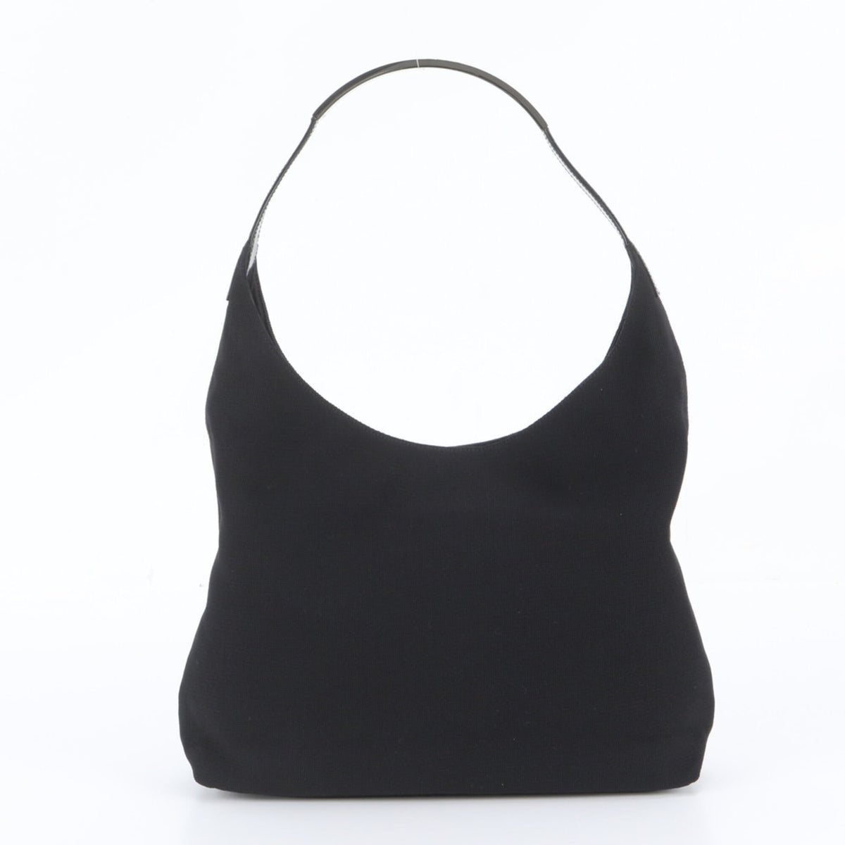 Gucci Black Leather Nylon Handbag Shoulder Bag Tote Bag (Pre-Owned)