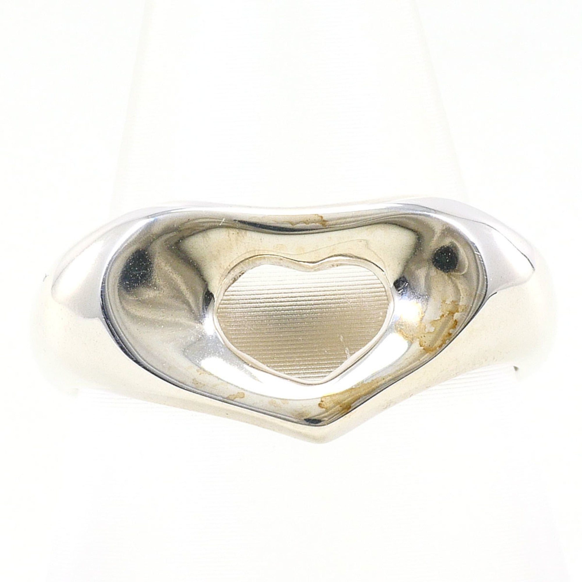 Tiffany Open Heart Silver 925 Band Ring (Pre-Owned)
