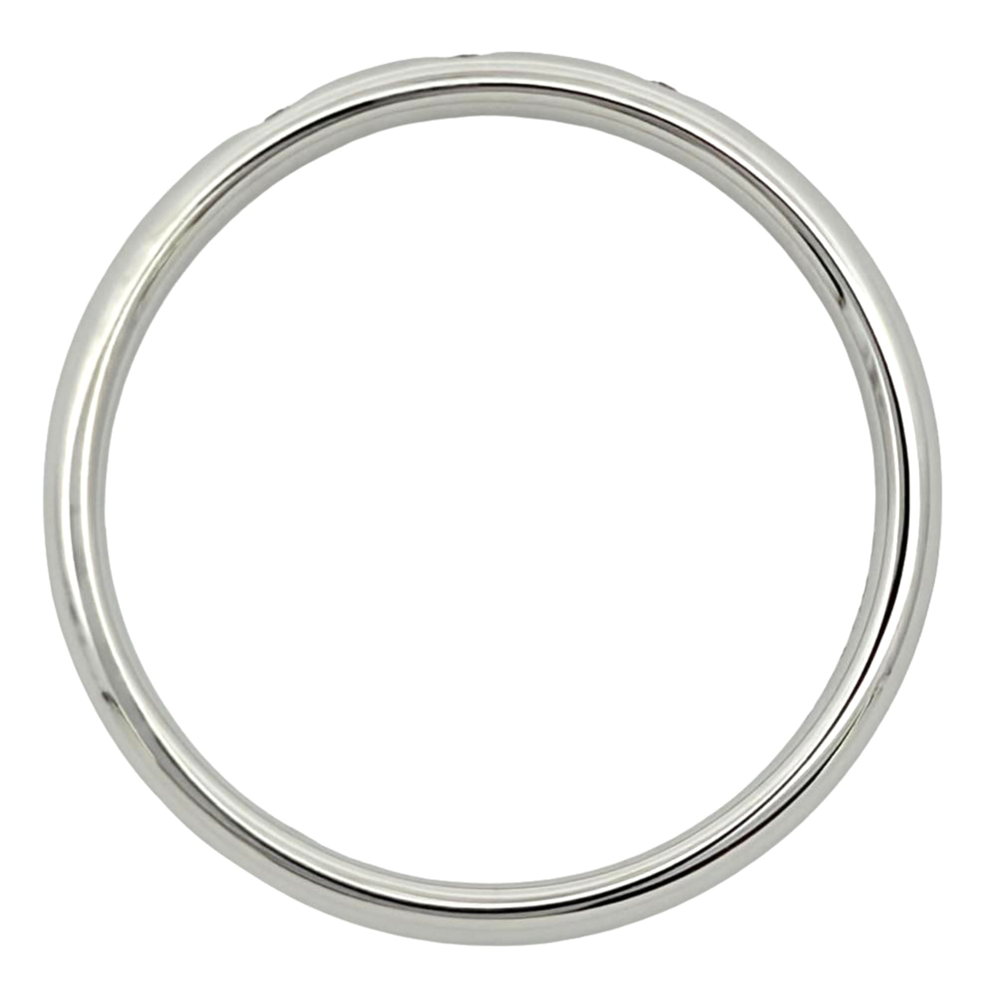Chanel Platinum 950 Band Ring (Pre-Owned)