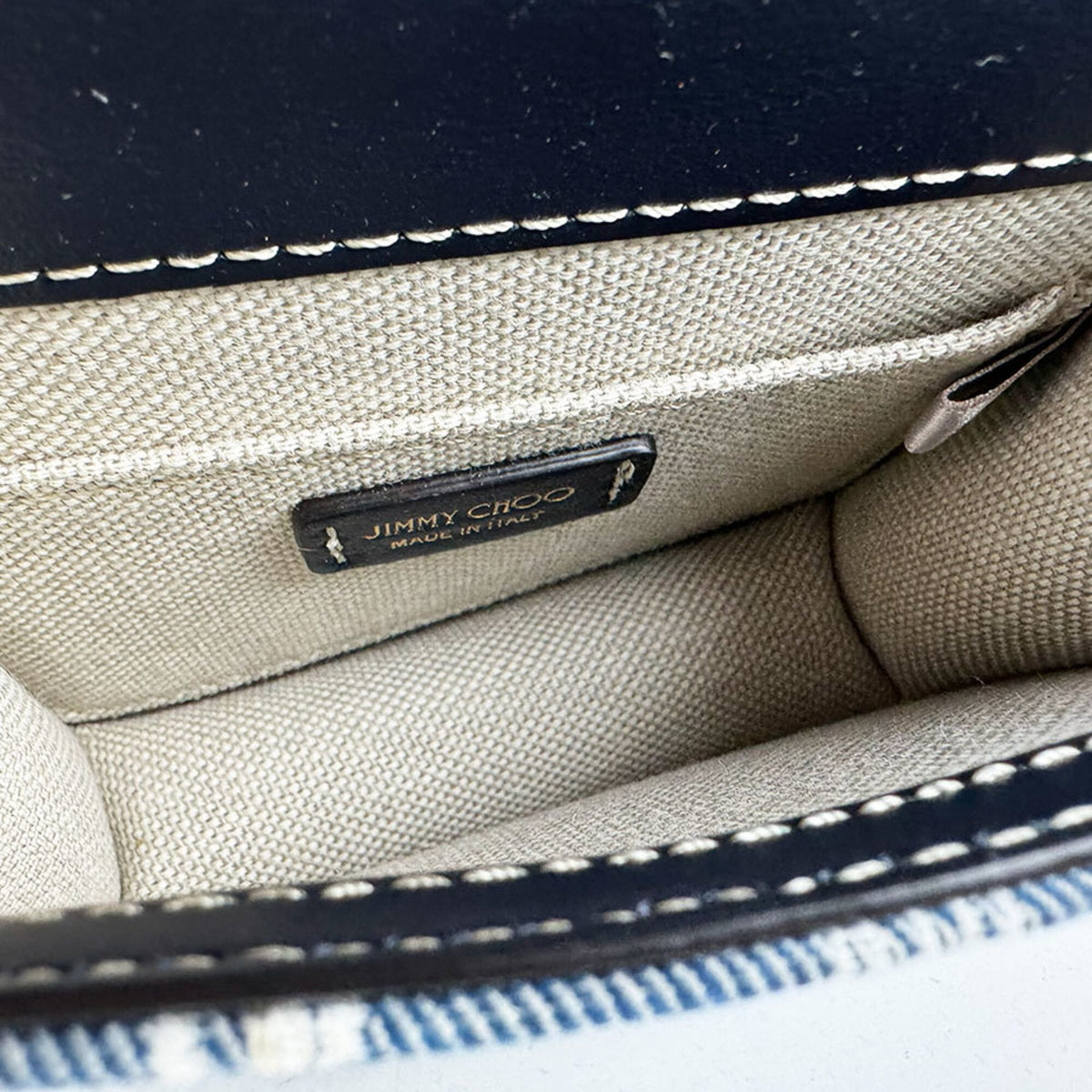 Jimmy Choo Blue Denim Shoulder Bag (Pre-Owned)