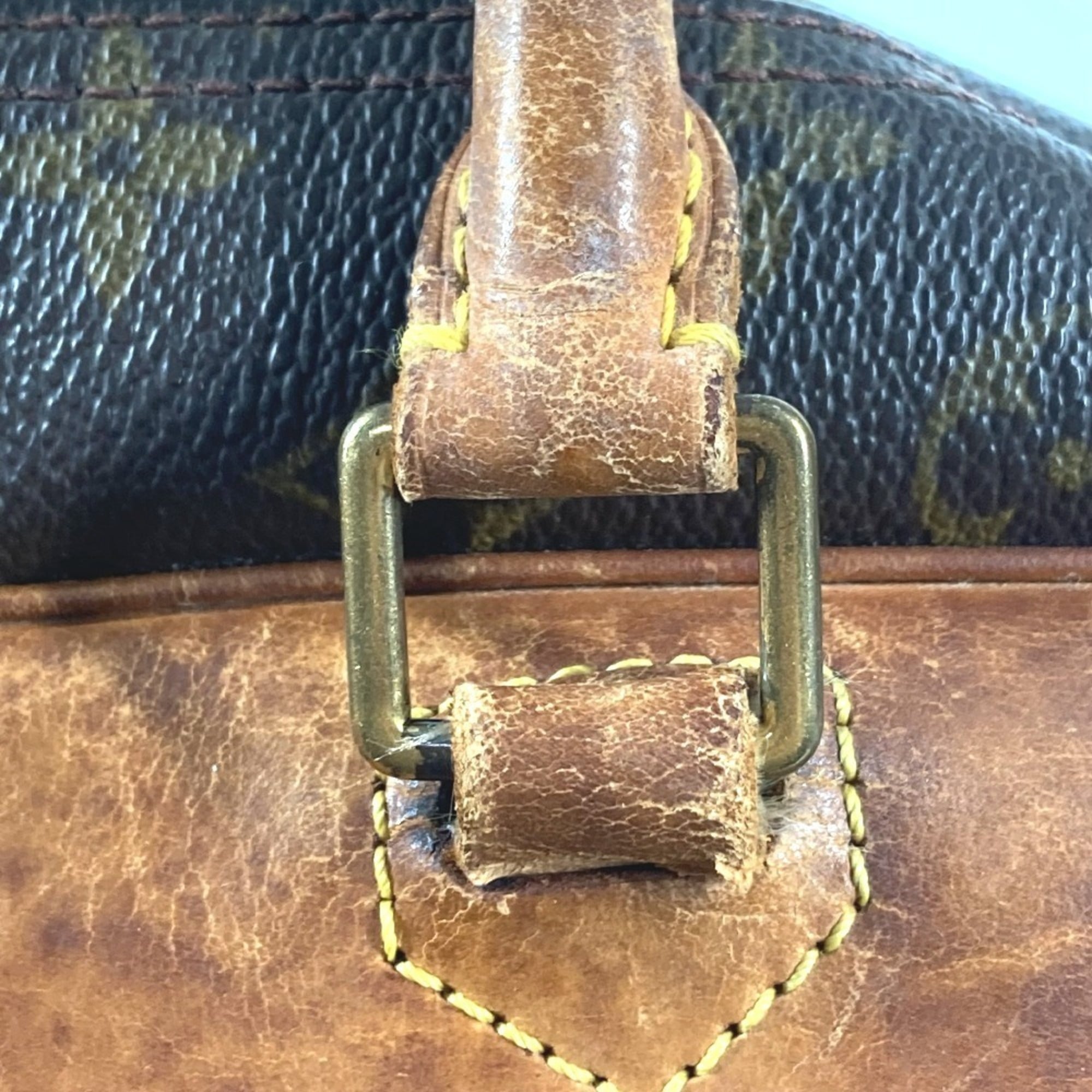 Louis Vuitton Brown Monogram Boston Bag Handbag Tote Bag (Pre-Owned)