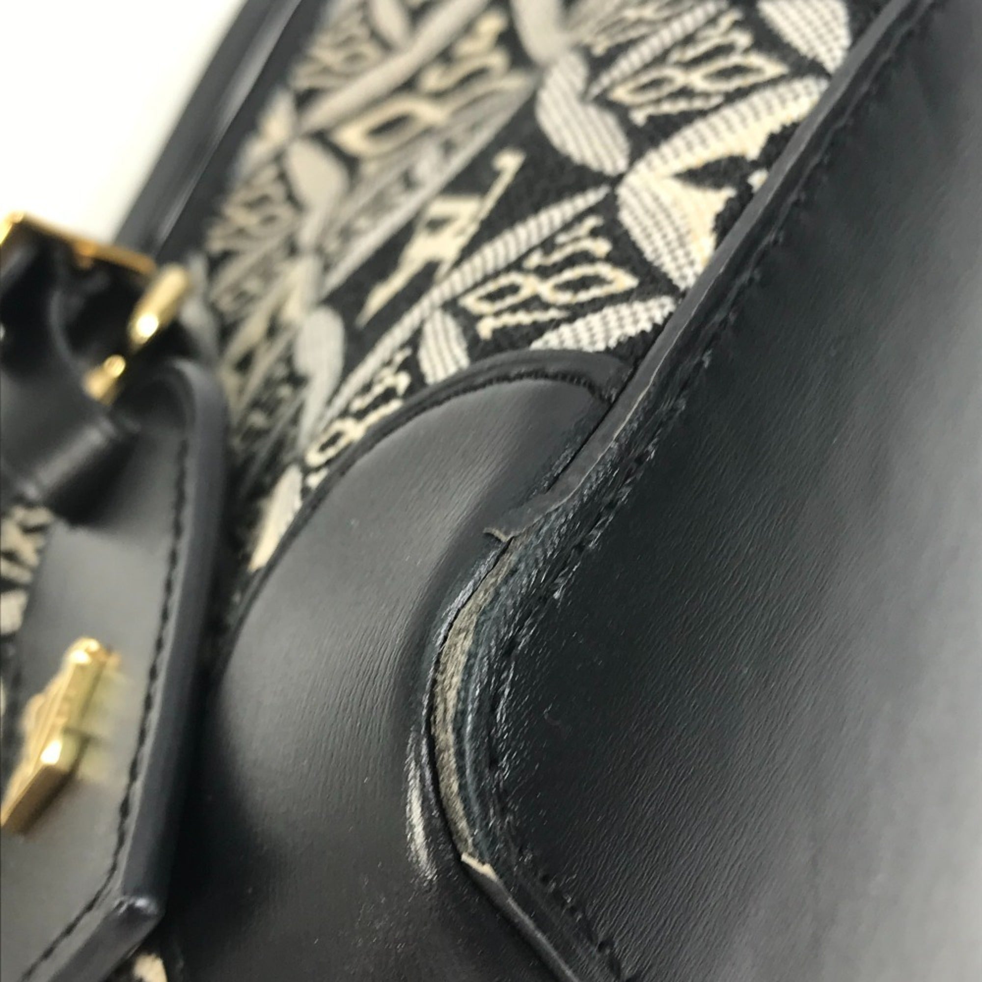 Louis Vuitton Black Noir Jacquard Pochette Shoulder Bag (Pre-Owned)