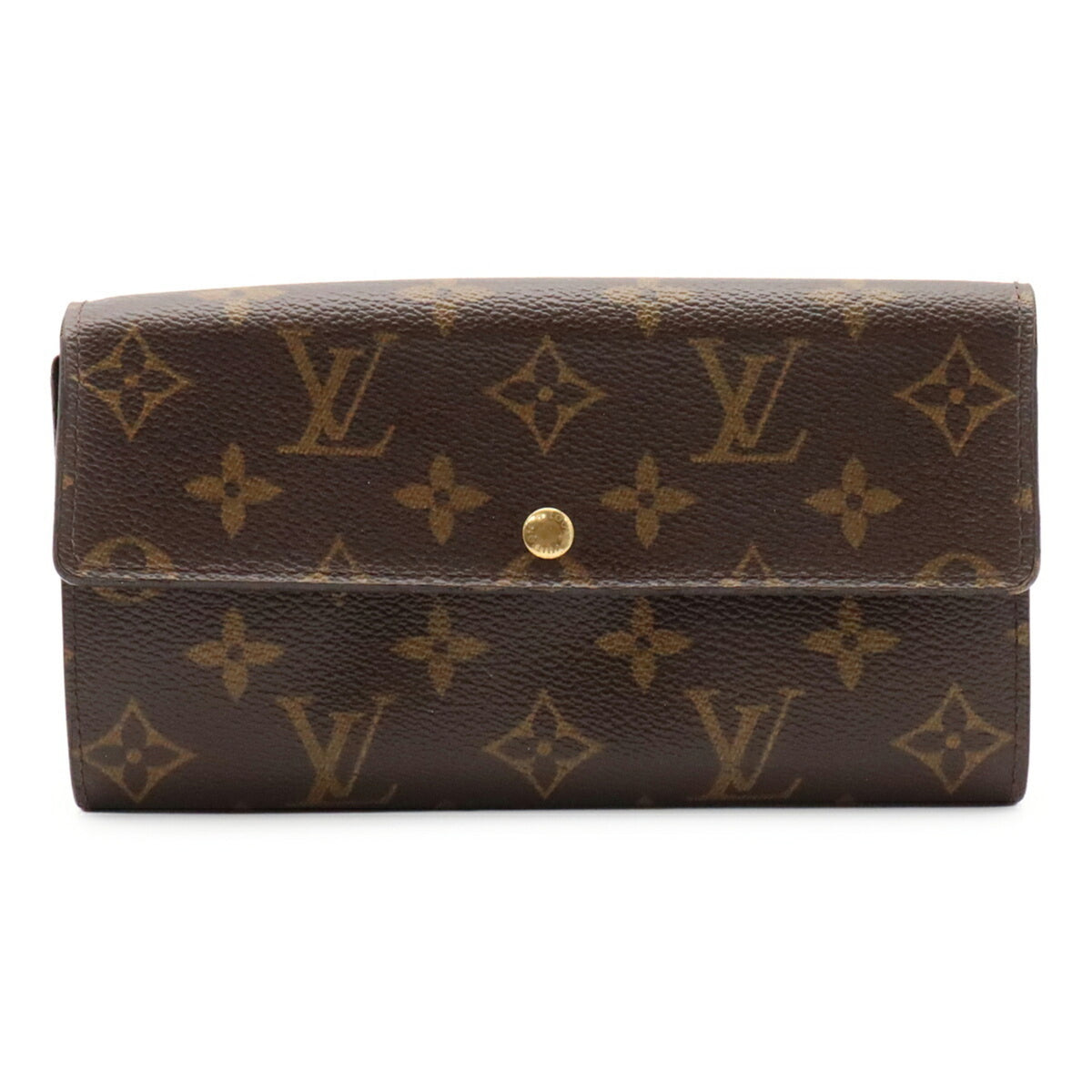 Louis Vuitton Brown Monogram Monogram Long Wallet (Bi-Fold) (Pre-Owned)