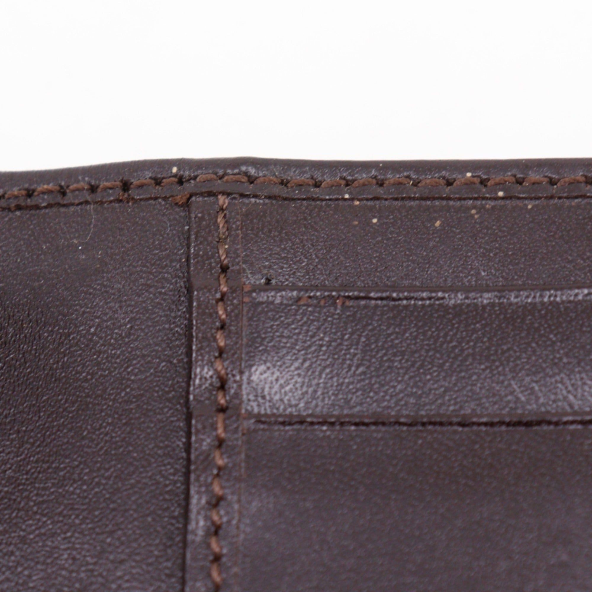 Fendi Zucca Brown Nylon Canvas Wallet (Tri-Fold) (Pre-Owned)
