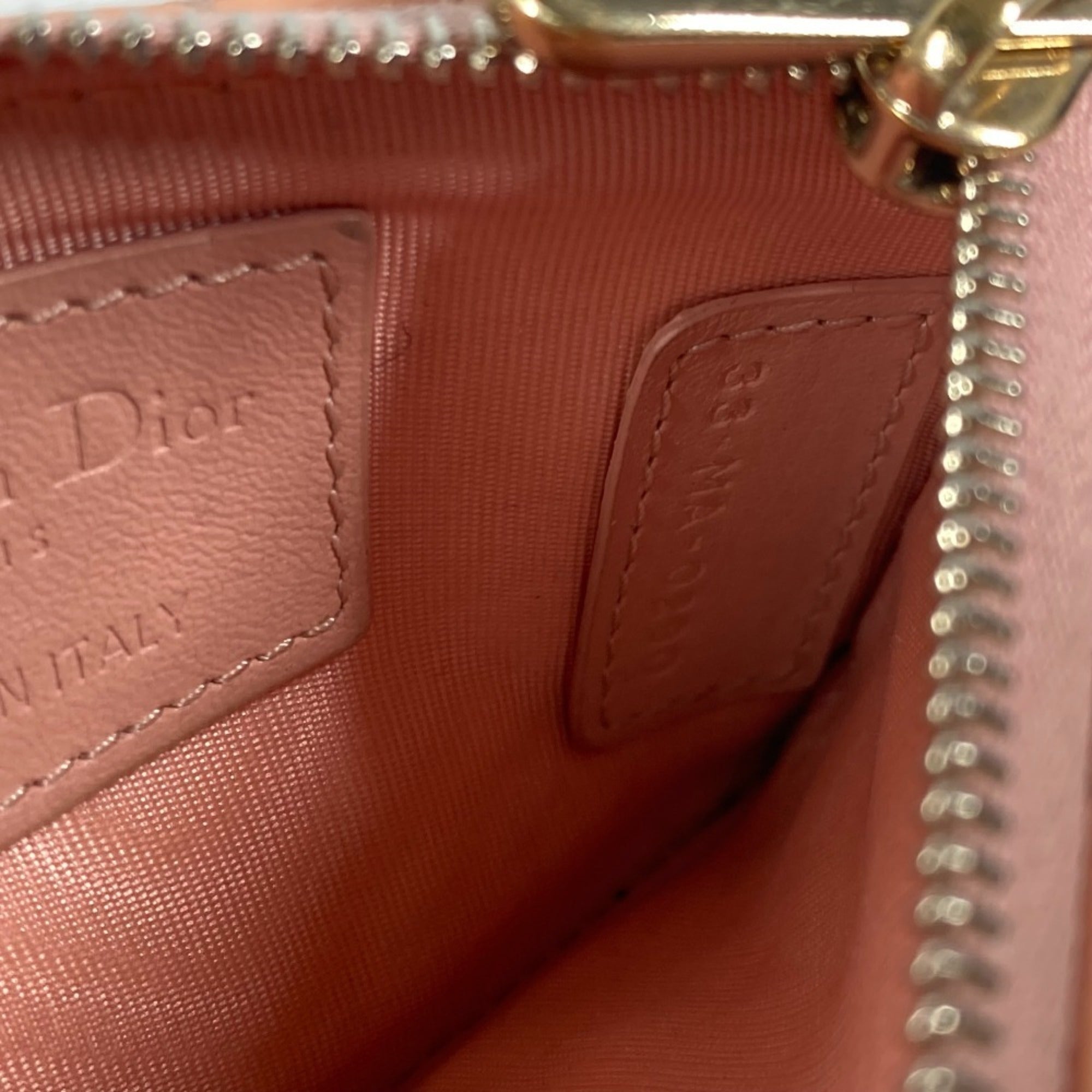 Christian Dior Pink Leather Coin Purse/Coin Case (Pre-Owned)