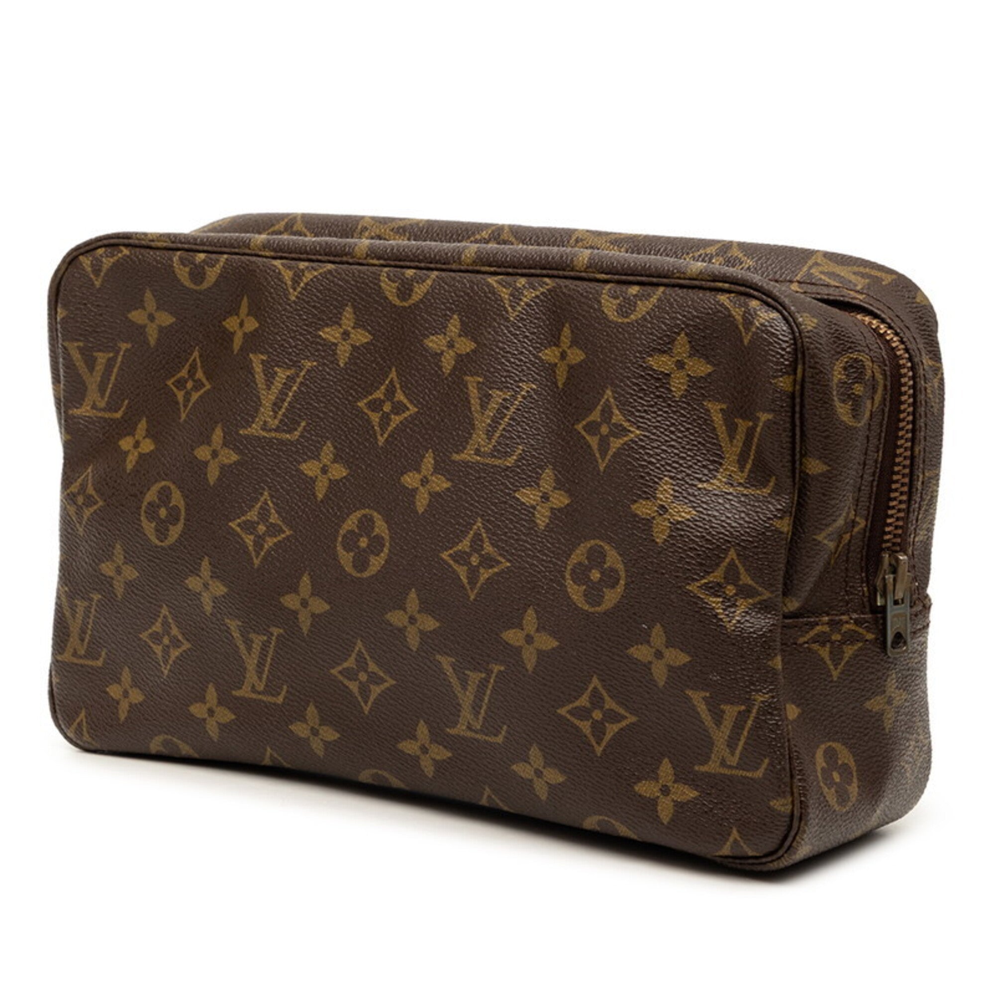 Louis Vuitton Brown Pvc Clutch Bag (Pre-Owned)