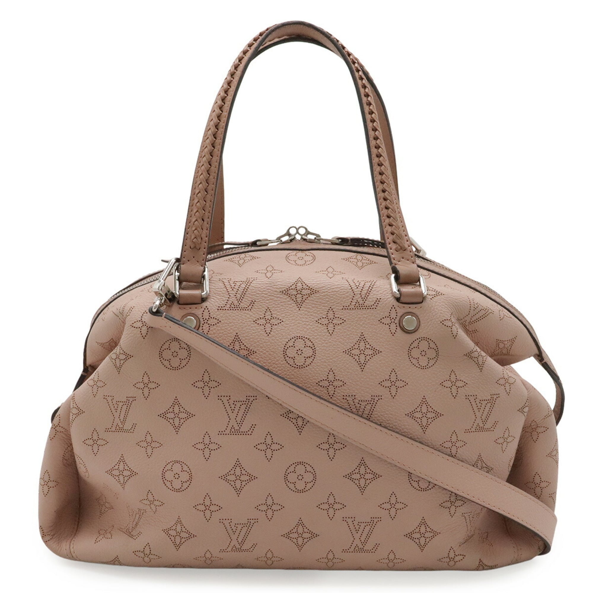 Louis Vuitton Mahina Magnolia Mahina Leather Handbag Shoulder Bag (Pre-Owned)