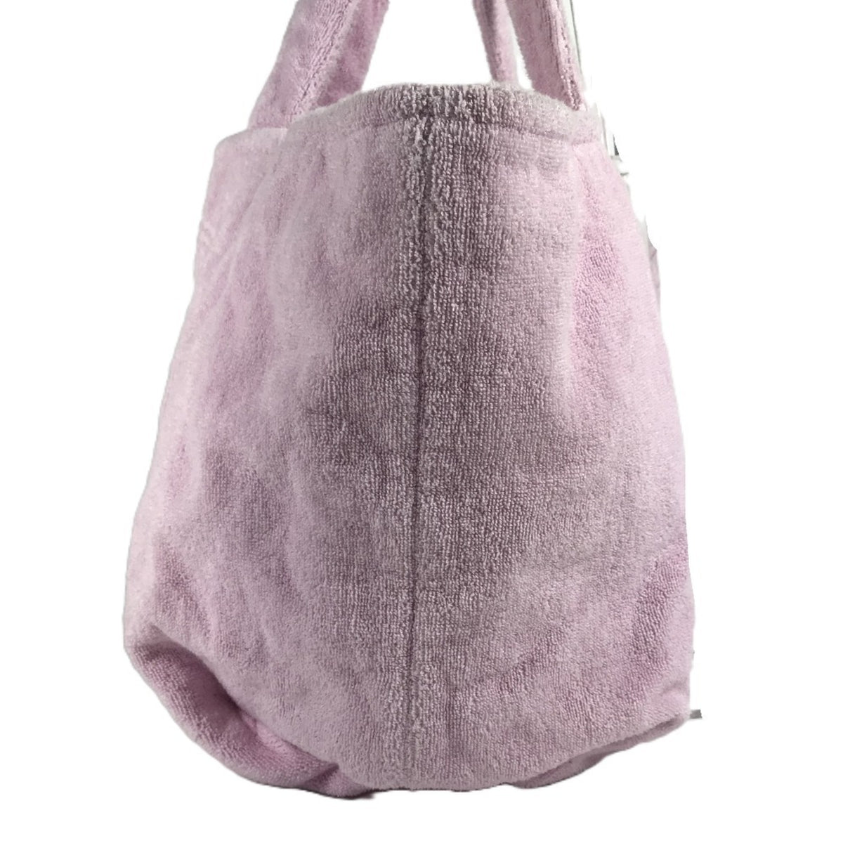Versace Pink Cotton Boston Bag Shoulder Bag Tote Bag (Pre-Owned)