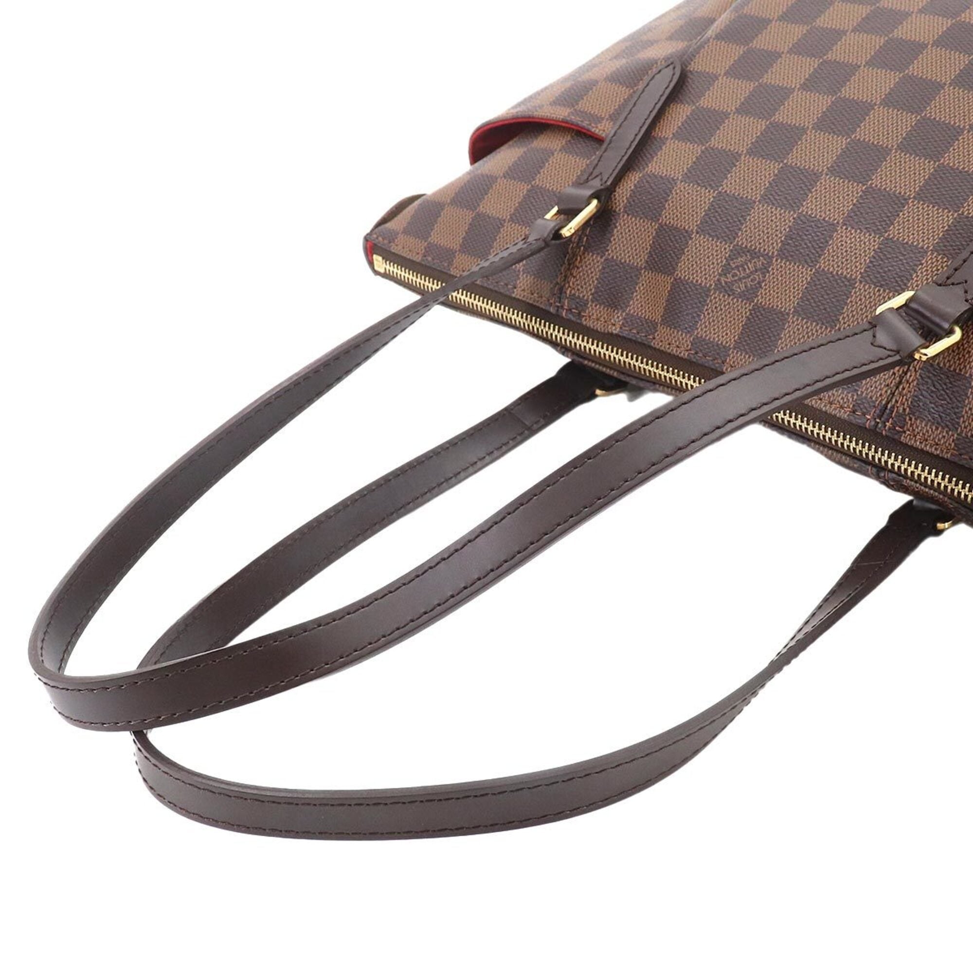 Louis Vuitton Brown Damier Canvas Ebene Damier Canvas Handbag Tote Bag (Pre-Owned)