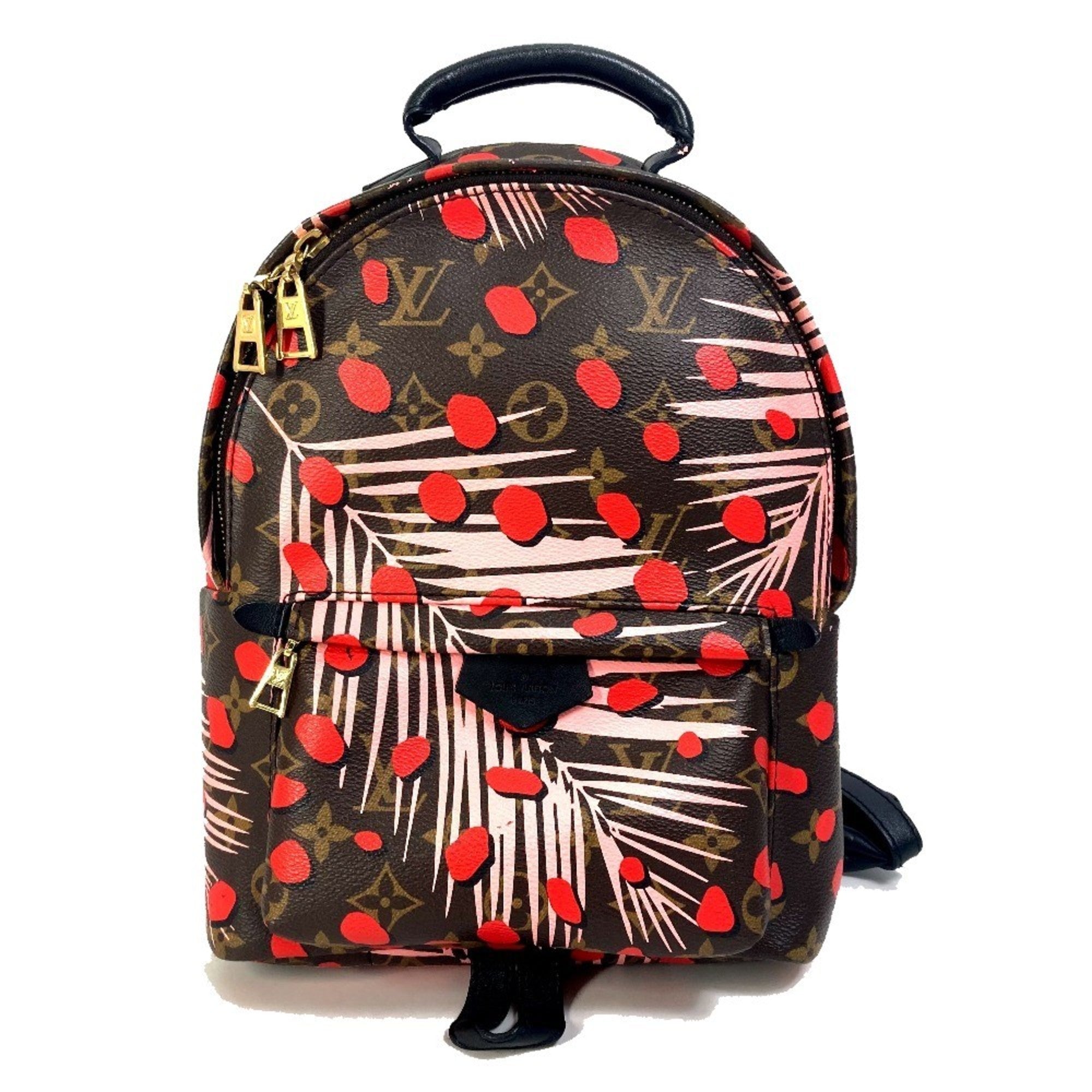 Louis Vuitton Brown Pink Red Color Monogram Backpack (Pre-Owned)