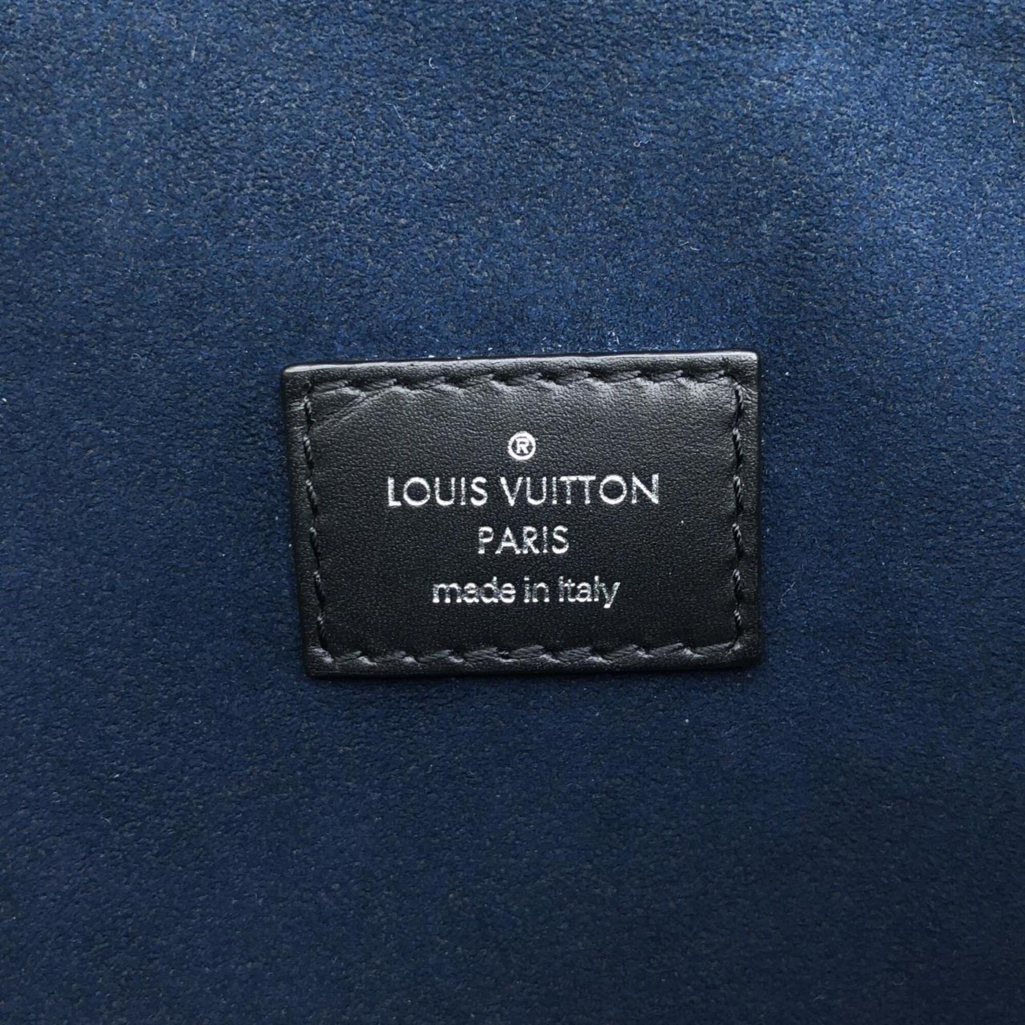Louis Vuitton Black Leather Shoulder Bag (Pre-Owned)