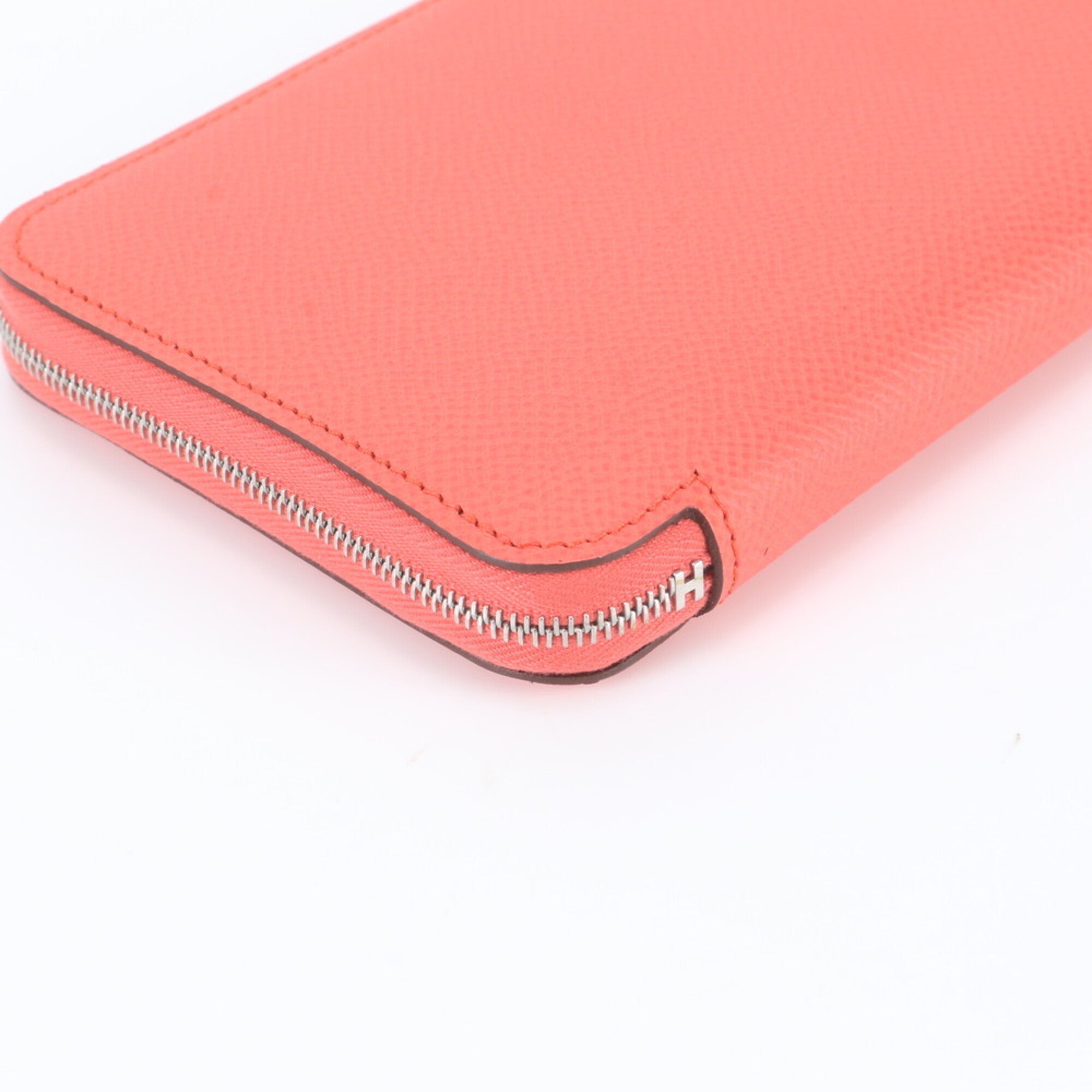 Hermes Pink Leather Long Wallet (Bi-Fold) (Pre-Owned)