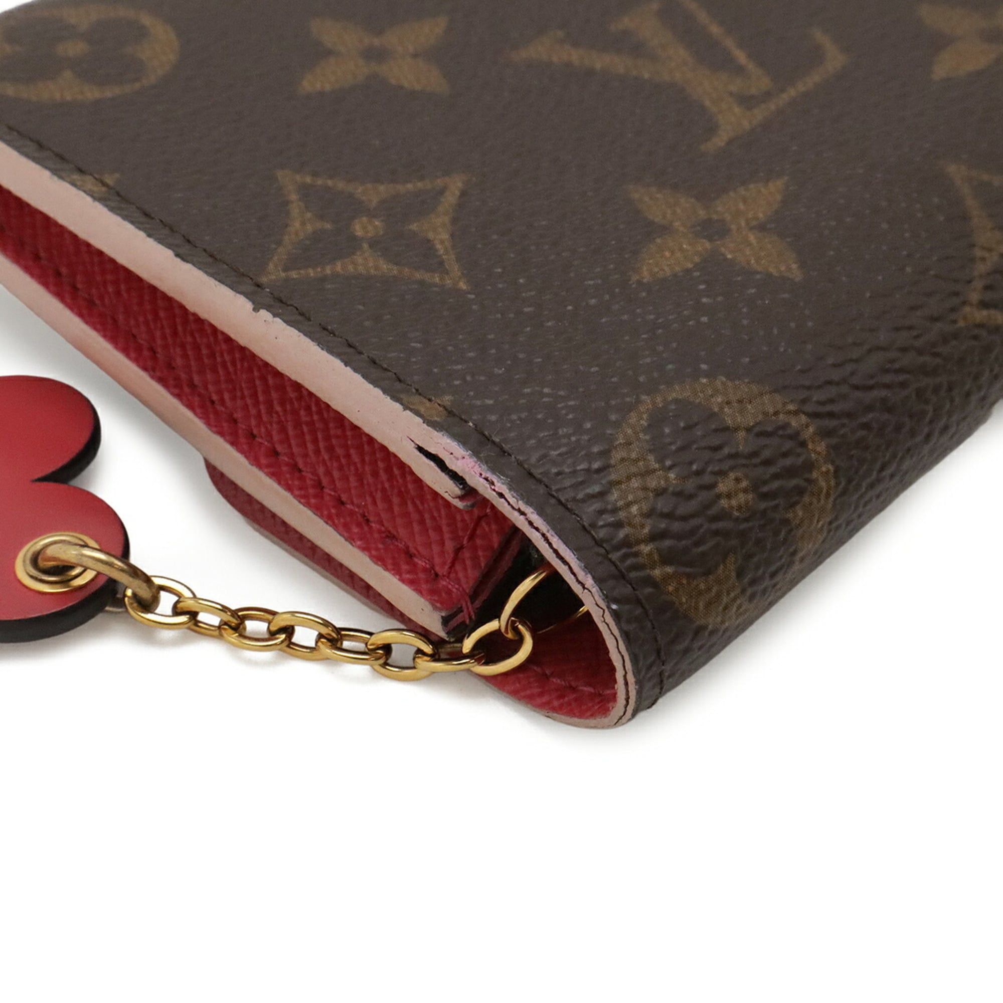 Louis Vuitton Rose Ballerine Monogram Canvas Long Wallet (Bi-Fold) (Pre-Owned)