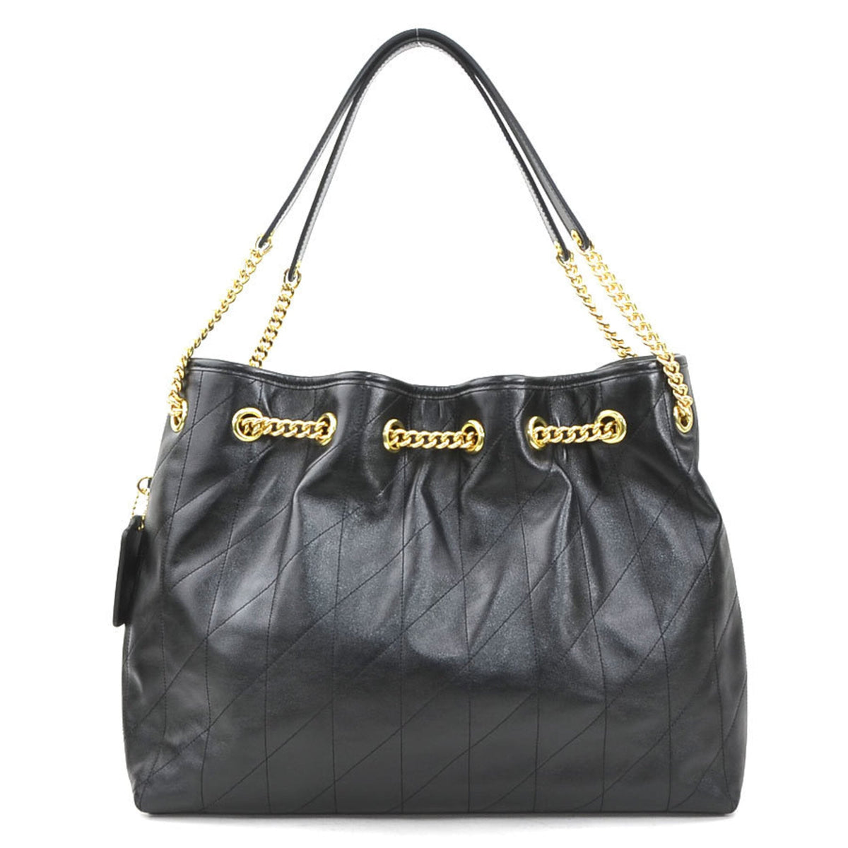 Coach Black Leather Shoulder Bag (Pre-Owned)