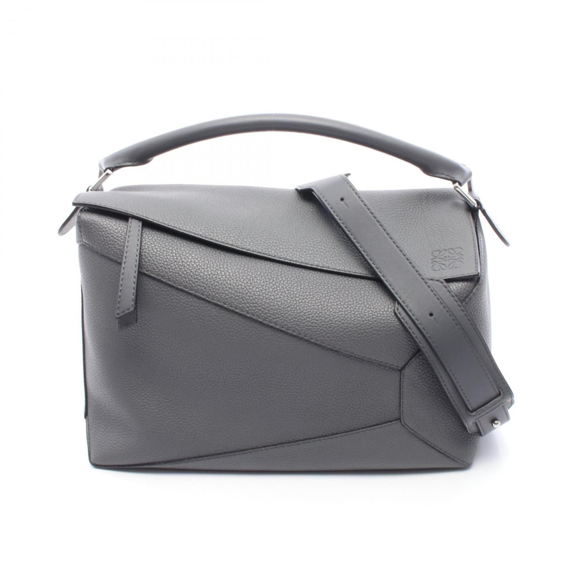 Loewe Gray Leather Handbag (Pre-Owned)
