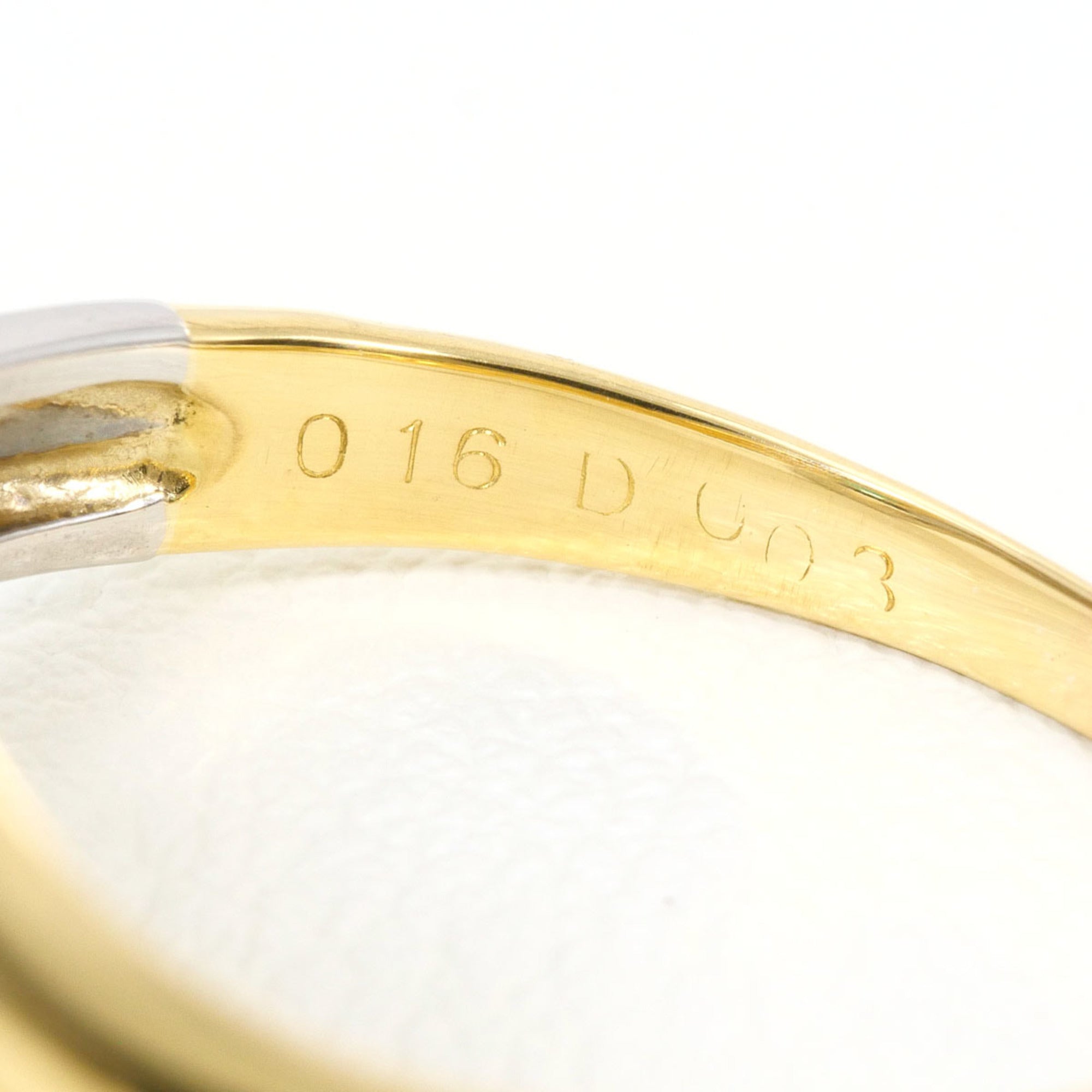 Unbranded Platinum Yellow Gold Yellow Gold (18K) Platinum 850 Band Ring (Pre-Owned)