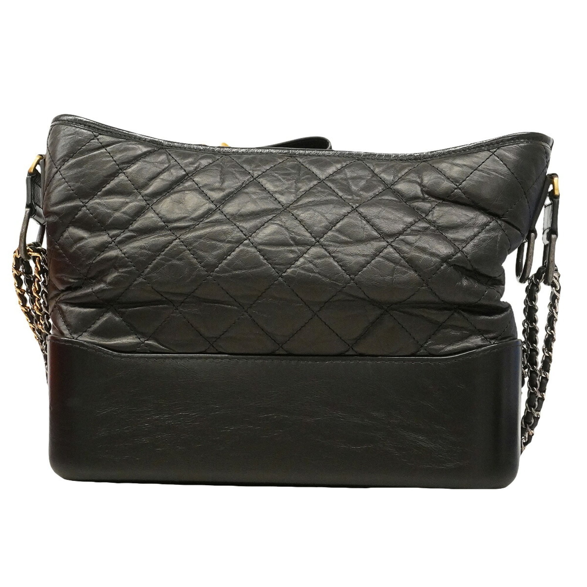 Chanel Black Leather Shoulder Bag (Pre-Owned)