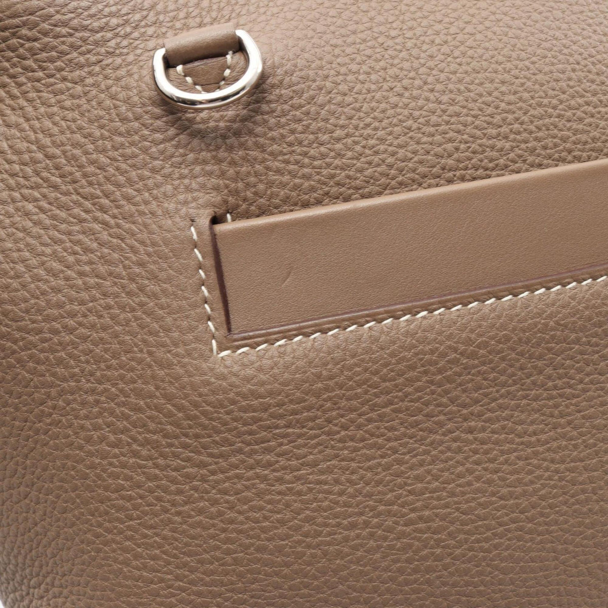 Hermes Etoupe Gray Gray Togo Leather Swift Leather Handbag (Pre-Owned)