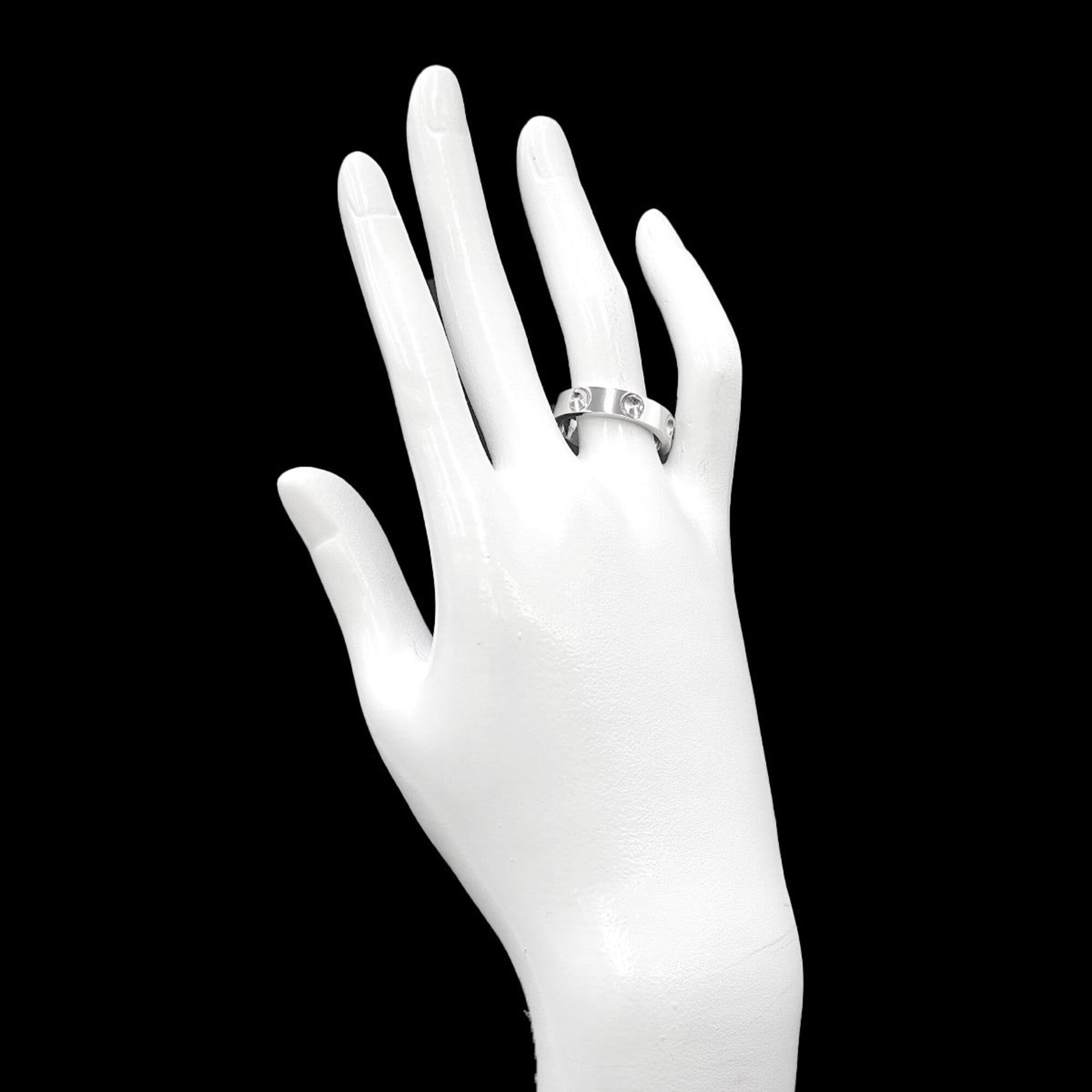 Louis Vuitton White Gold (18K) Band Ring (Pre-Owned)