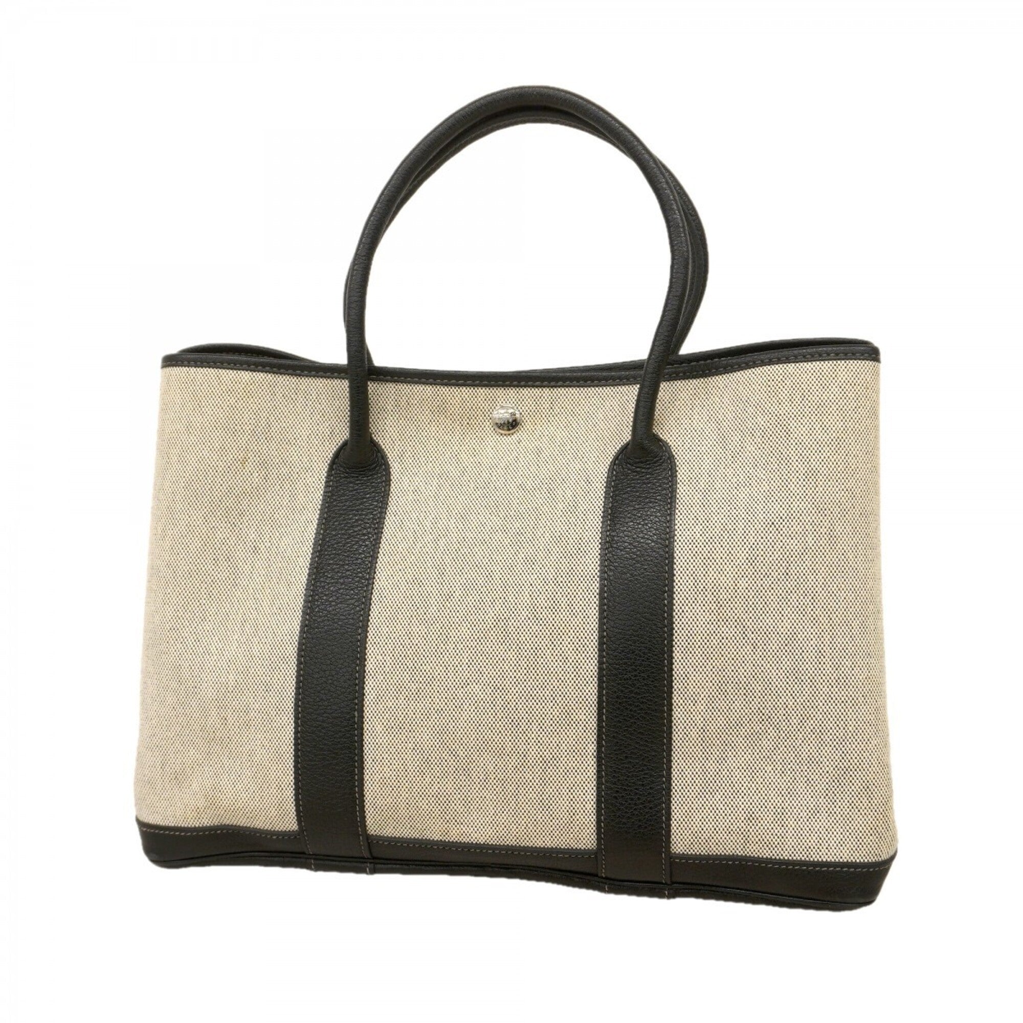 Hermes Black Toile H Tote Bag (Pre-Owned)
