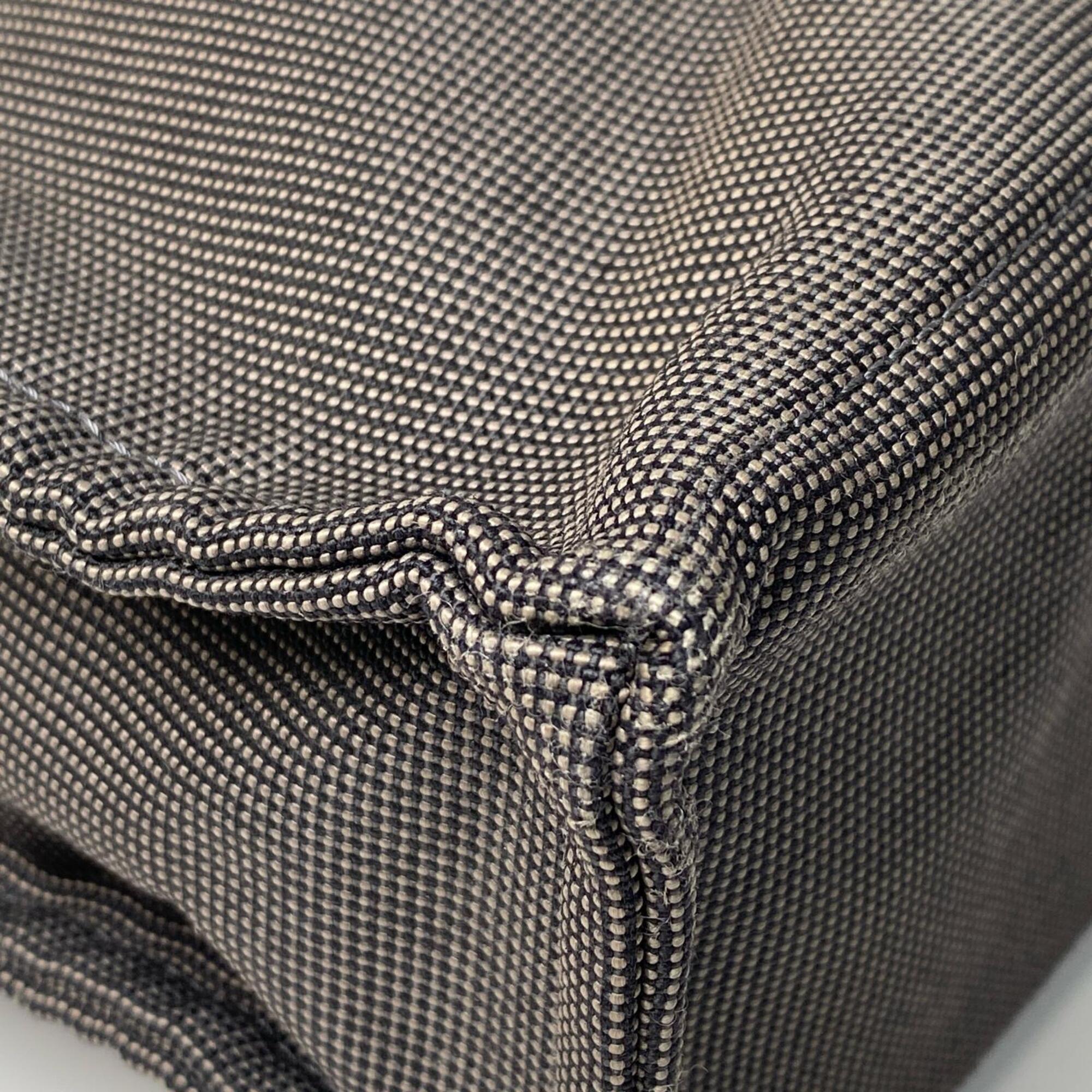 Hermes Gray Canvas Tote Bag (Pre-Owned)